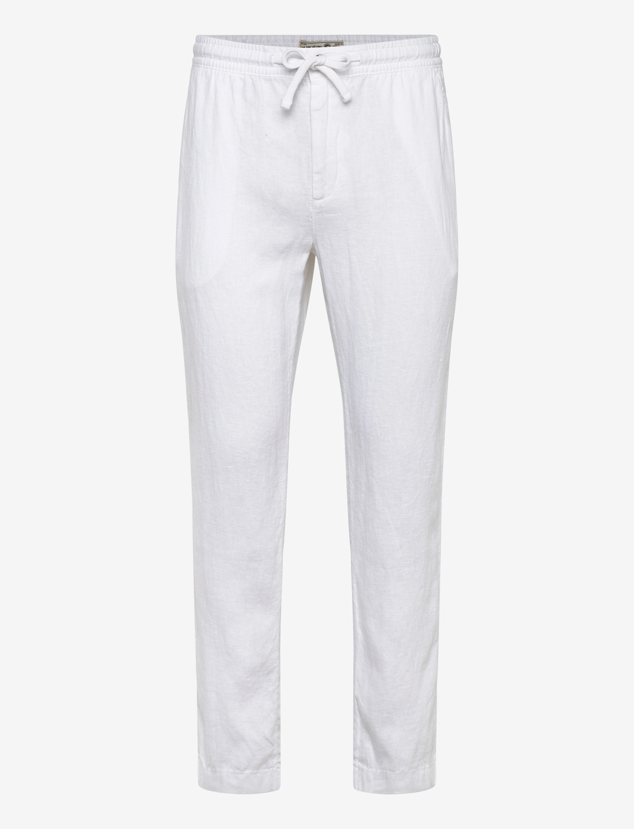 Superdry - MERCHANT LINEN PANT - linased püksid - optic - 1
