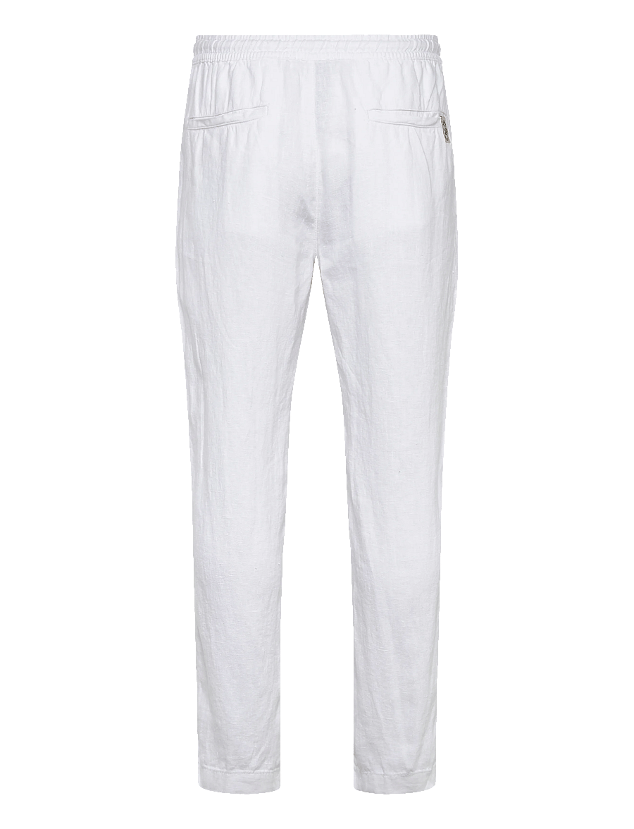 Superdry - MERCHANT LINEN PANT - linnebyxor - optic - 2