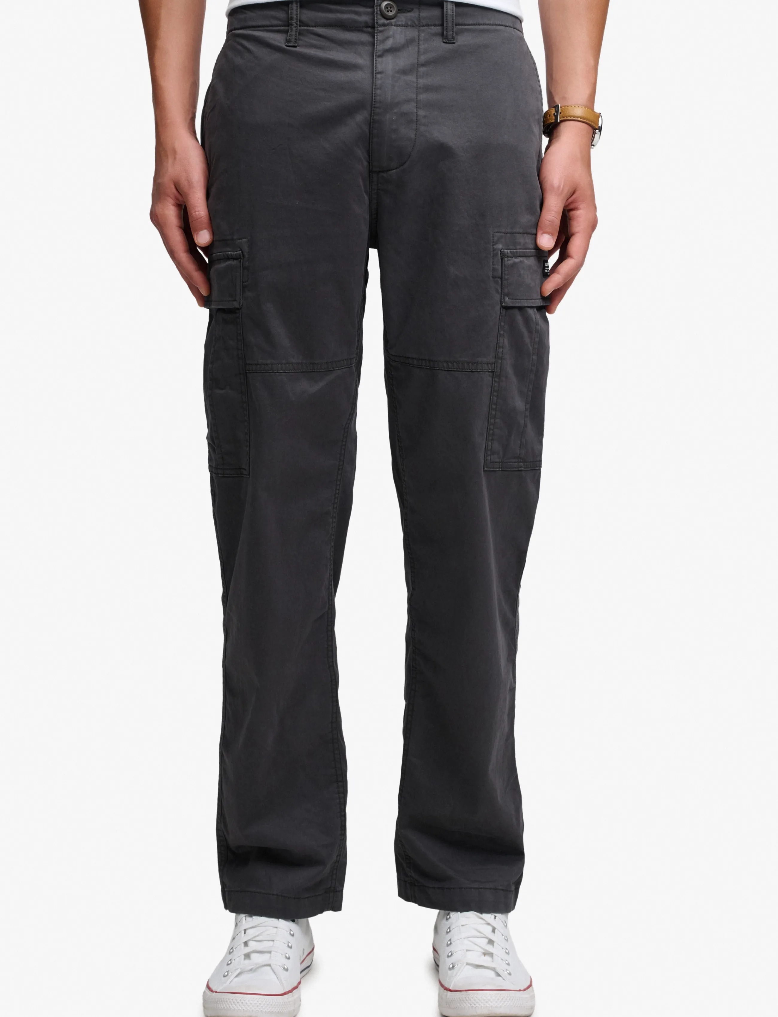 Superdry - REGULAR TAPER CARGO PANT - cargo pants - blackboard - 2