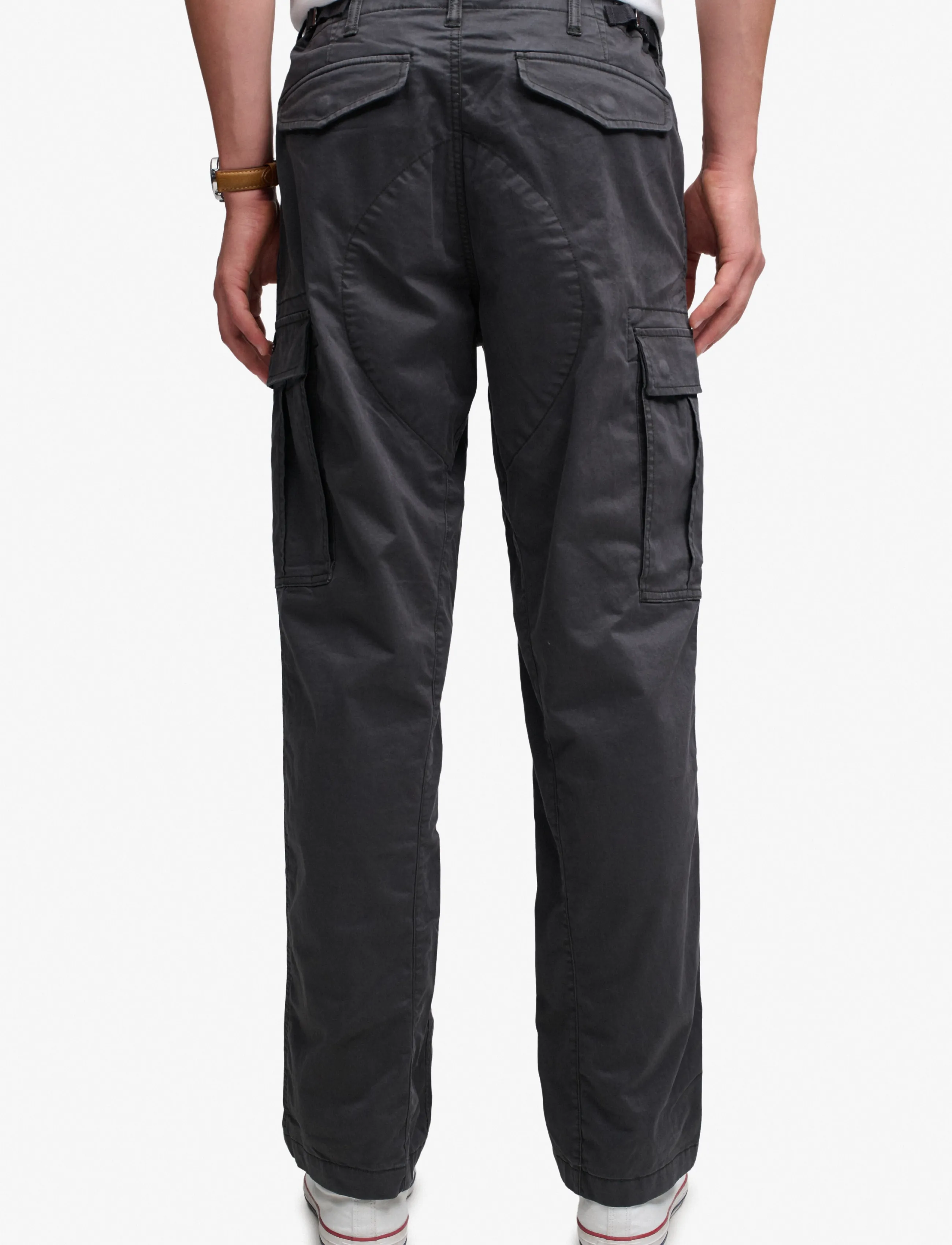 Superdry - REGULAR TAPER CARGO PANT - cargo pants - blackboard - 3