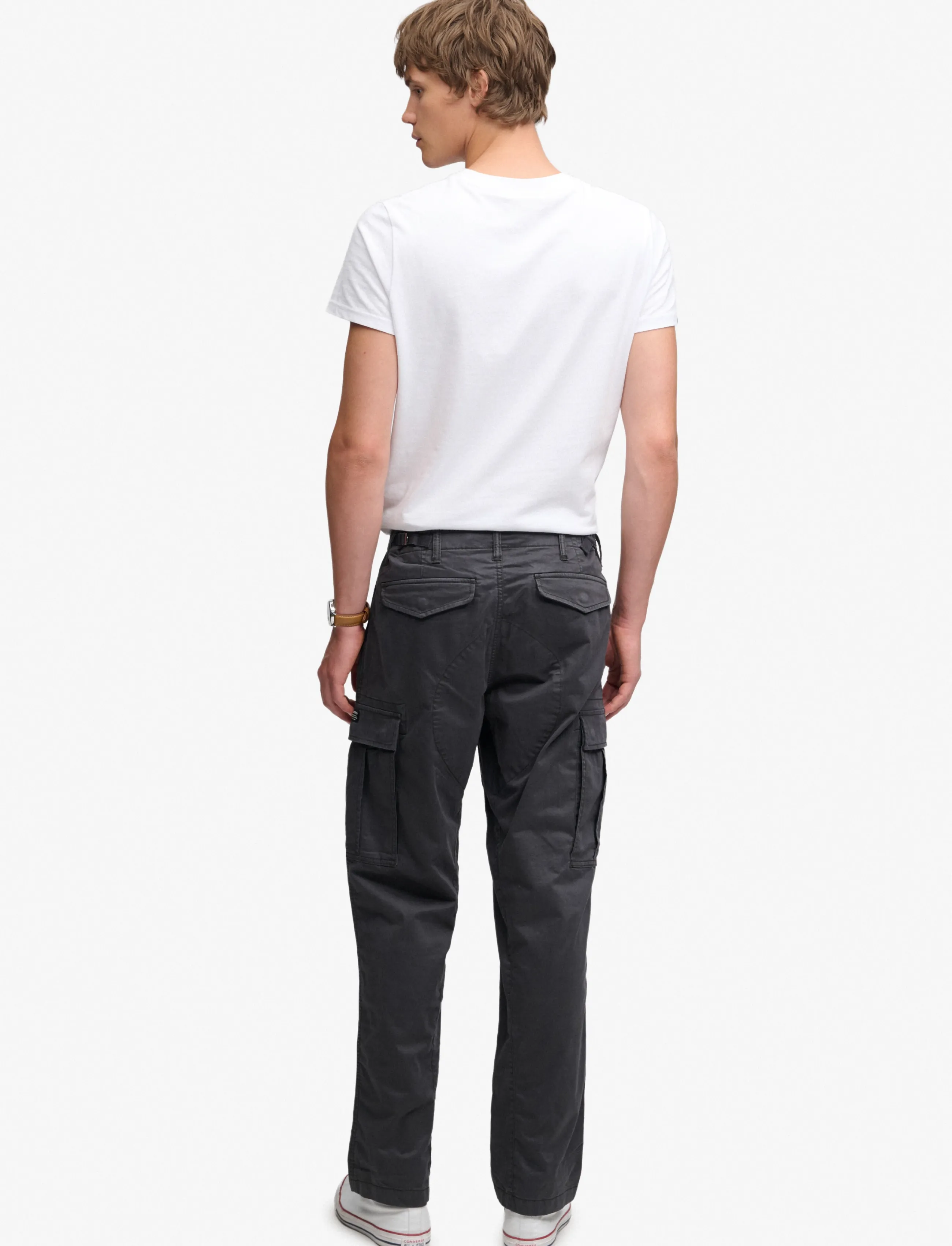Superdry - REGULAR TAPER CARGO PANT - cargo pants - blackboard - 5