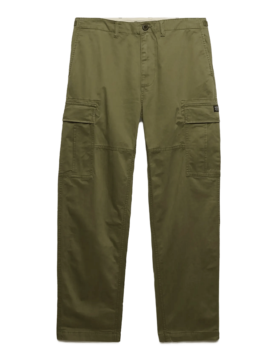 Superdry - REGULAR TAPER CARGO PANT - cargobukser - dusty olive green - 1