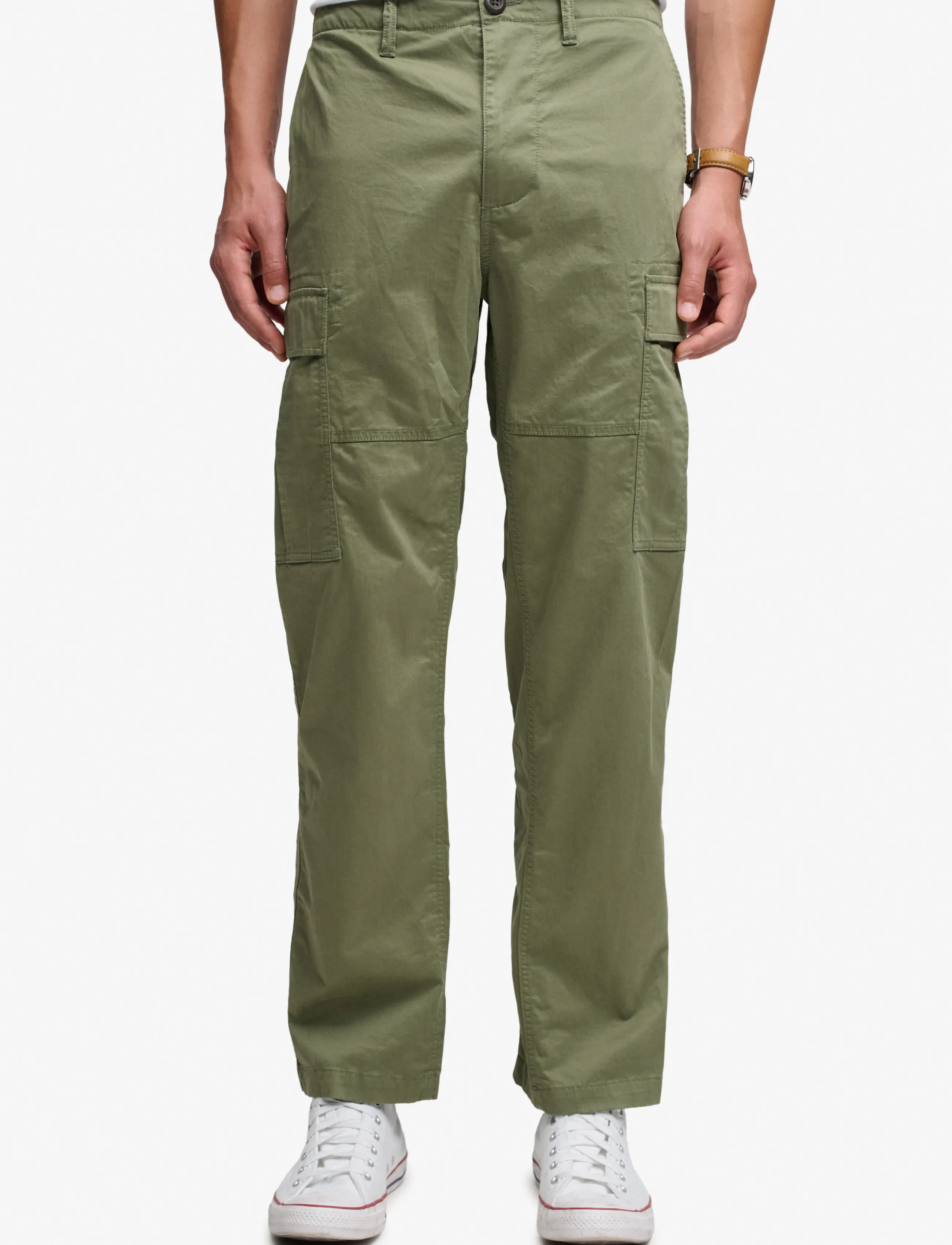 Superdry - REGULAR TAPER CARGO PANT - cargobukser - dusty olive green - 2