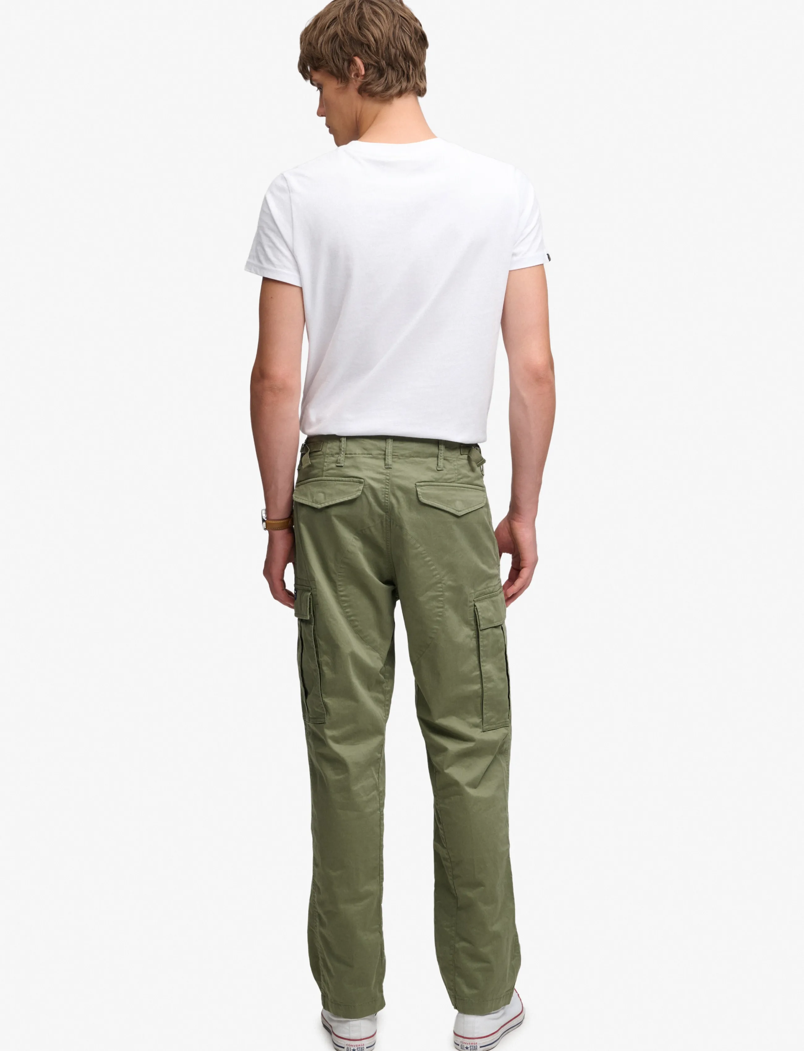 Superdry - REGULAR TAPER CARGO PANT - cargobukser - dusty olive green - 5