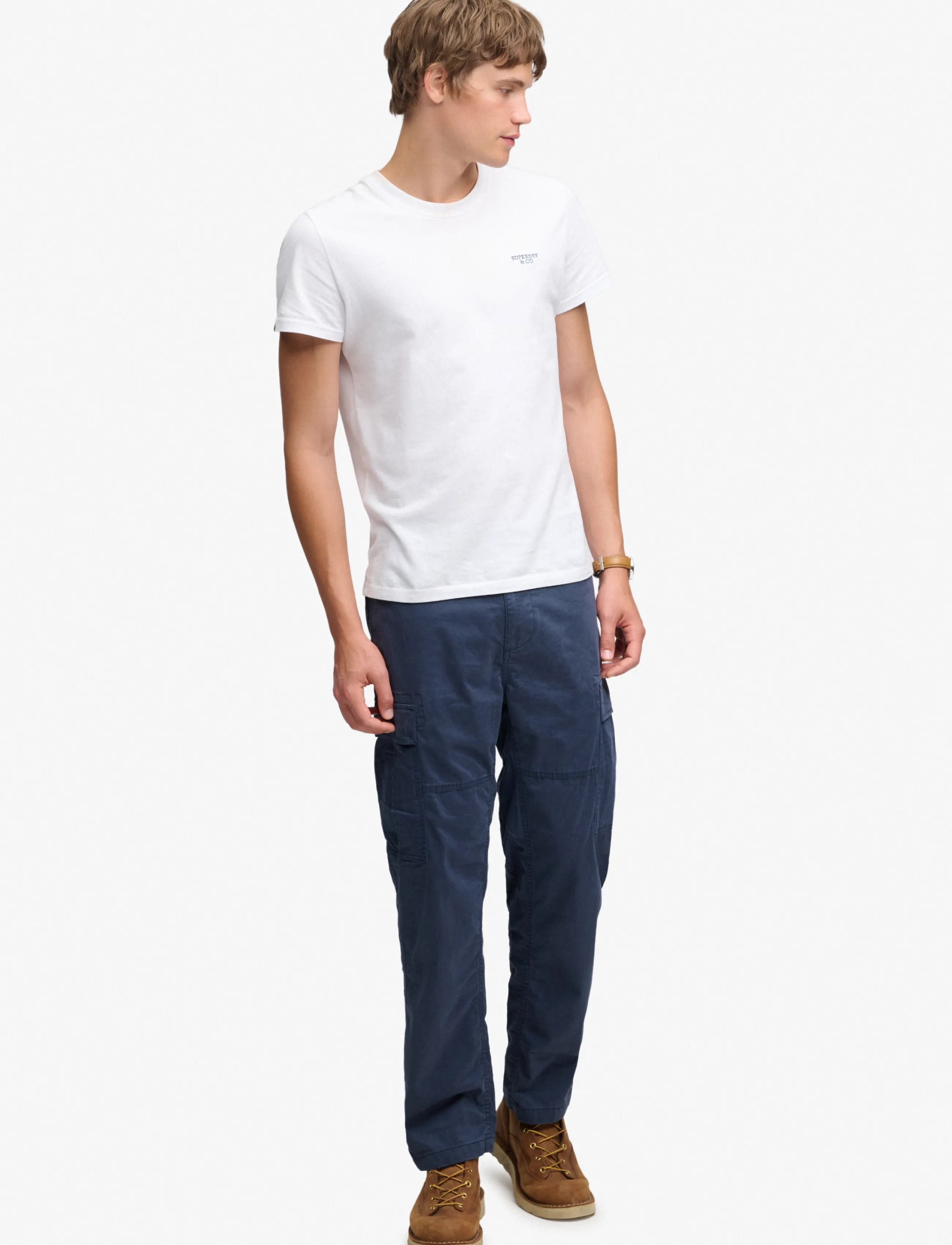Superdry REGULAR TAPER CARGO PANT - Cargohosen - FRENCH NAVY / navy