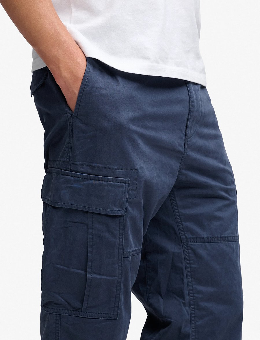 Superdry - REGULAR TAPER CARGO PANT - cargohosen - french navy - 5