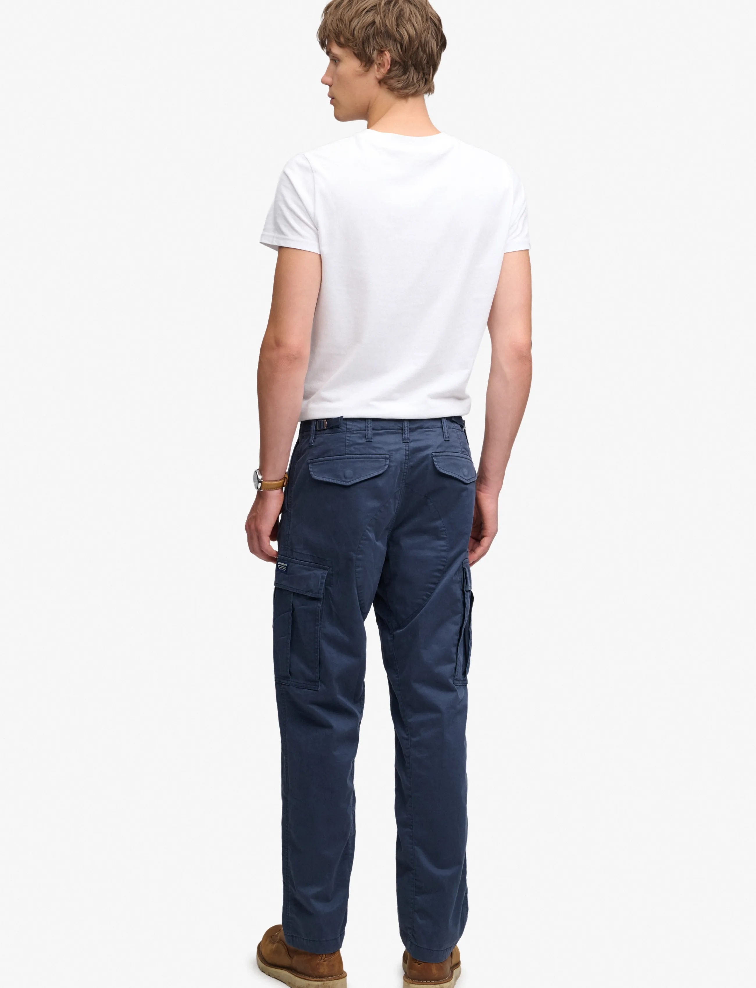 Superdry - REGULAR TAPER CARGO PANT - cargobyxor - french navy - 5