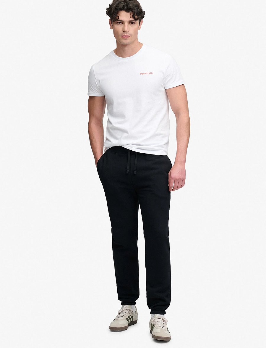 Superdry - ESSENTIAL COMPANY LOGO JOGGER - jogginghosen - black - 0