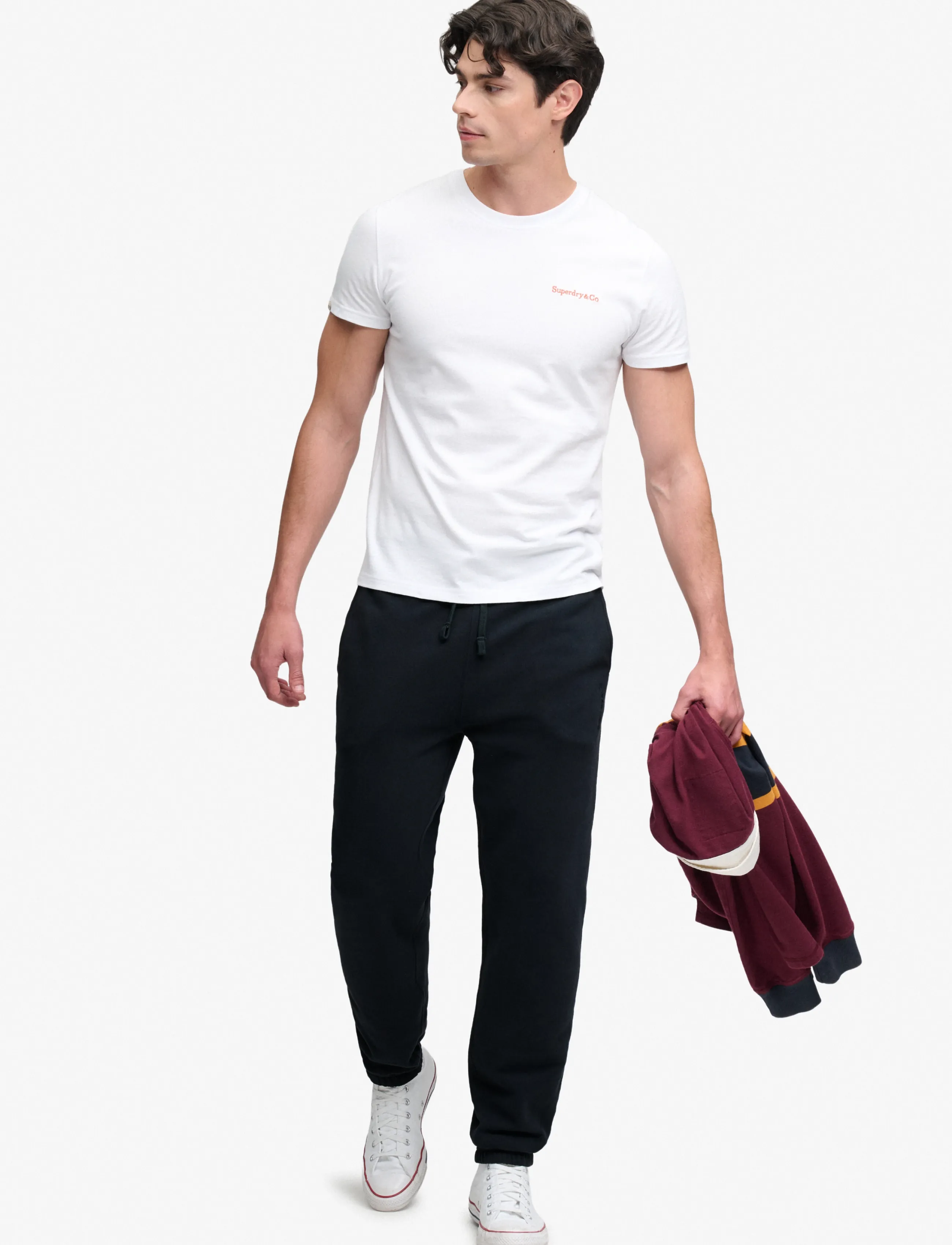 Superdry Essential Company Logo Jogger, M, Unterteile, Marineblau - Sweatpants, Männerswear