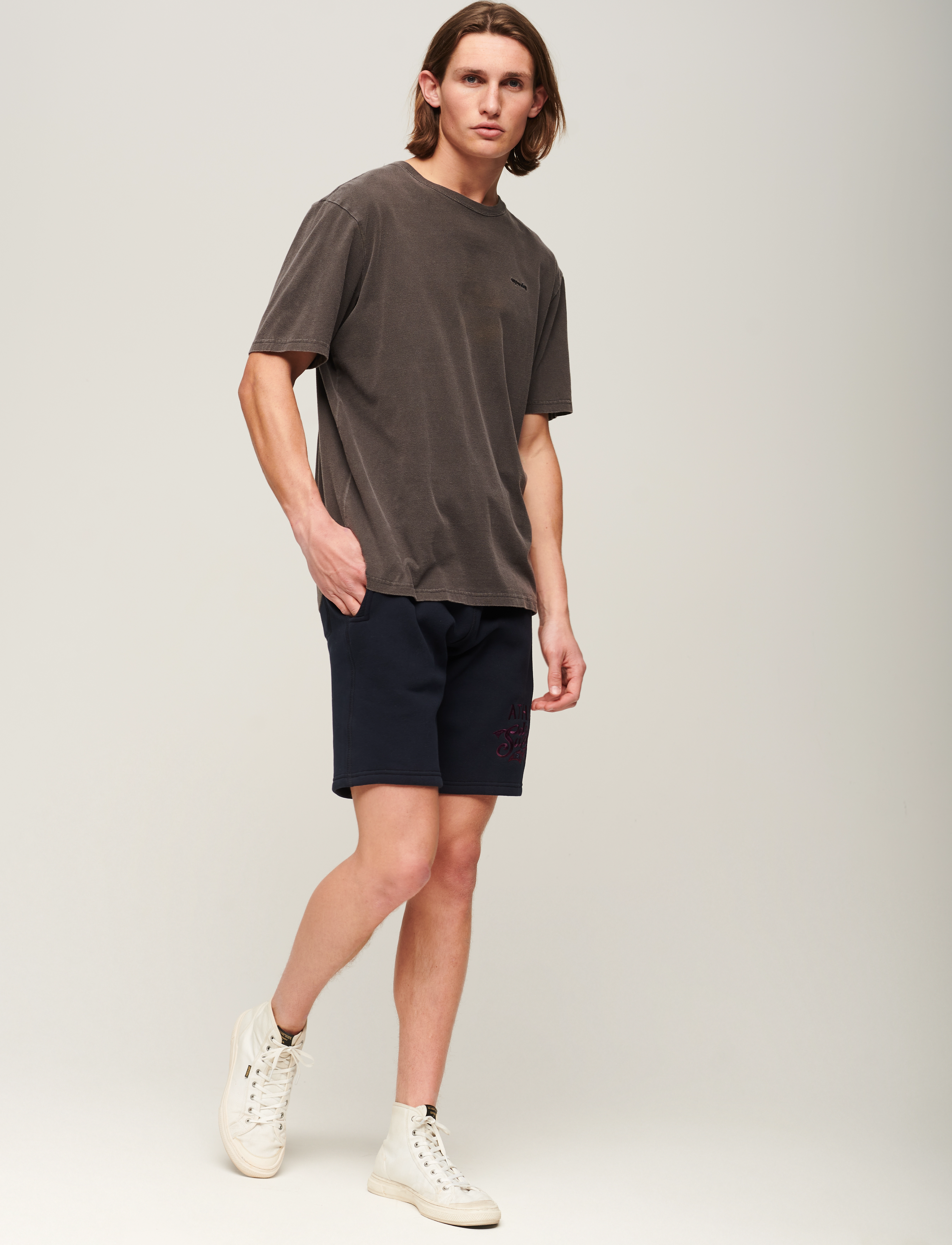 Superdry - VINTAGE ATH SOURCE JERSY SHORT - eclipse navy - 3