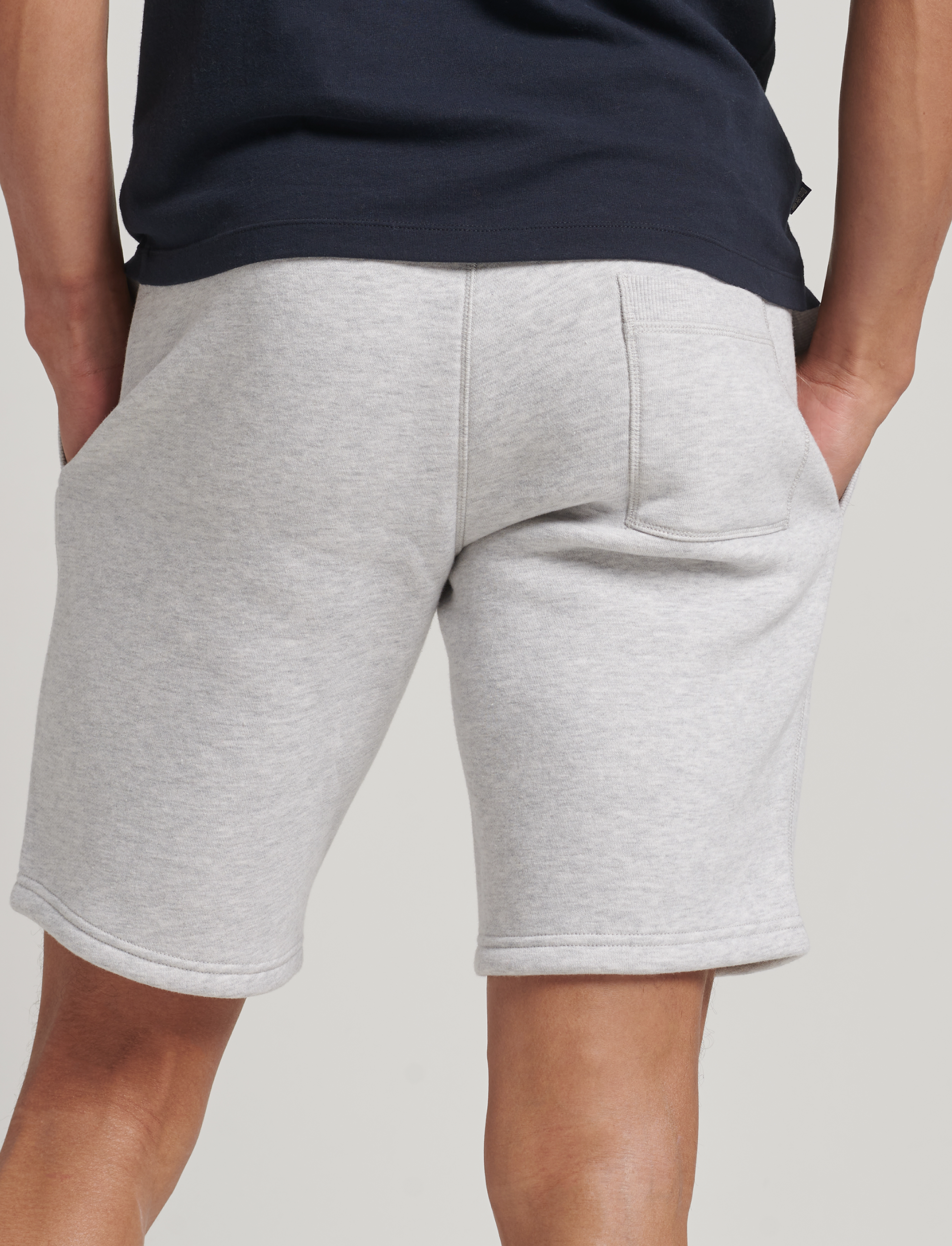 Superdry - VINTAGE ATH SOURCE JERSY SHORT - glacier grey marl - 4