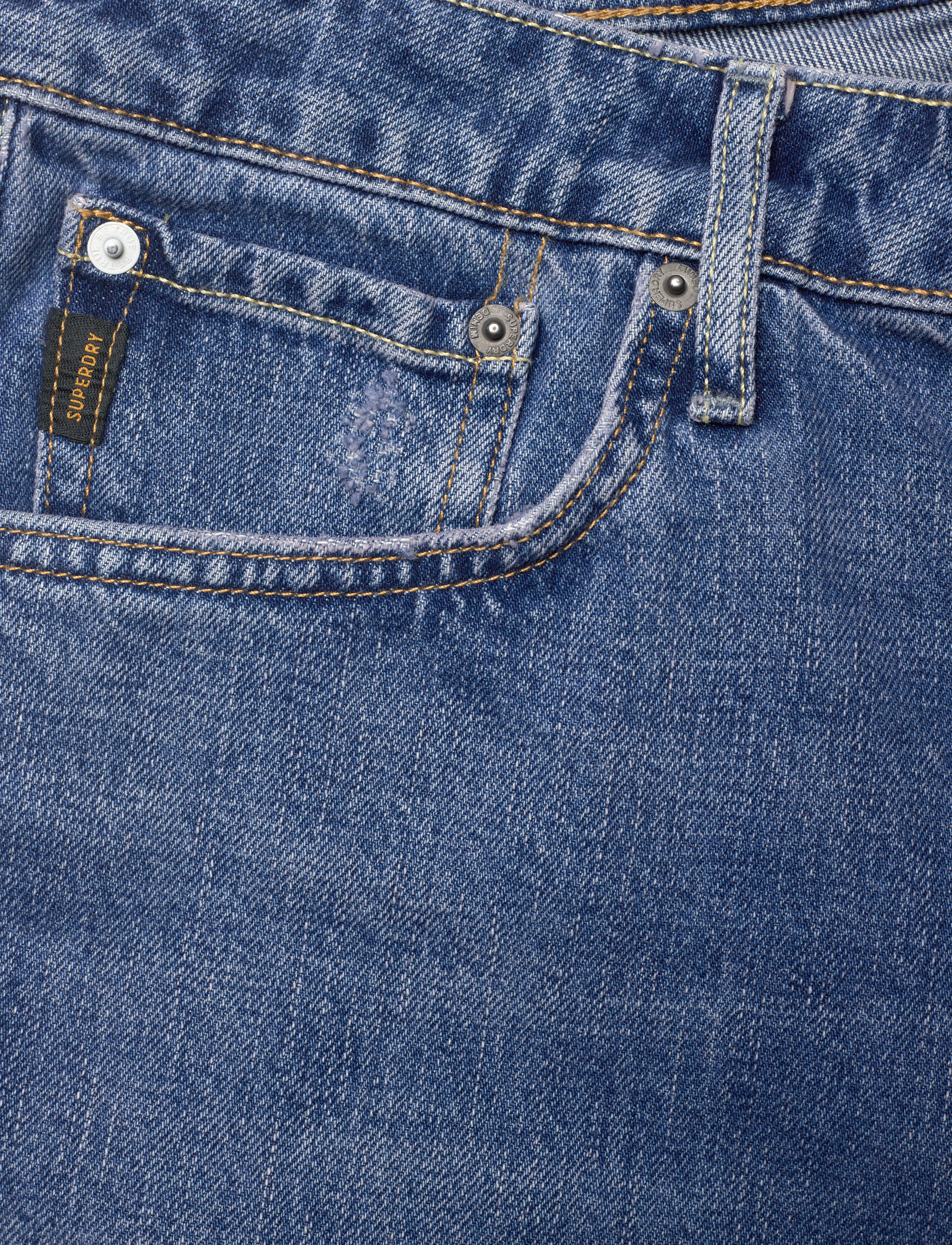 Superdry - VINTAGE STRAIGHT SHORT - lühikesed teksapüksid - angeles vintage mid blue - 2