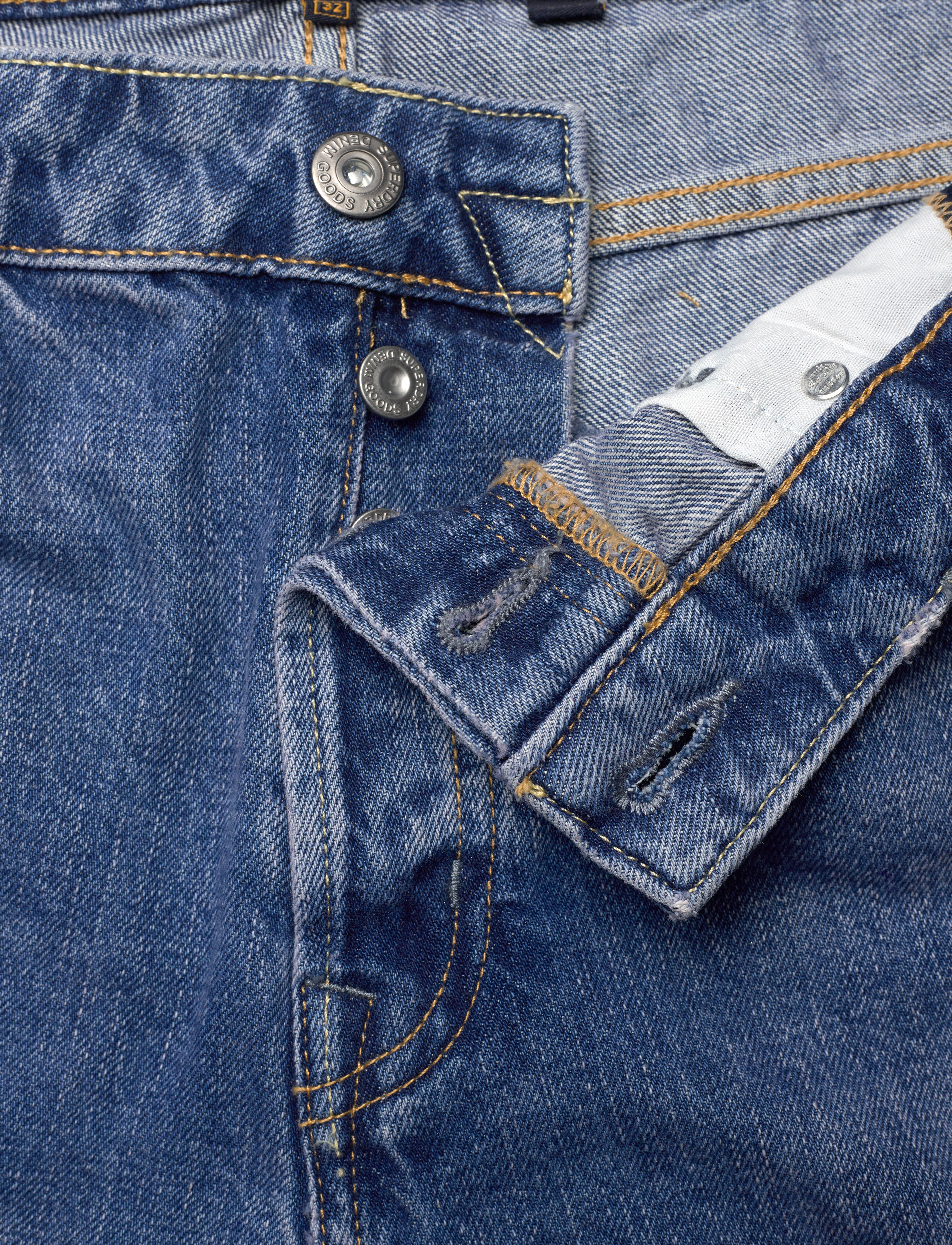 Superdry - VINTAGE STRAIGHT SHORT - lühikesed teksapüksid - angeles vintage mid blue - 3
