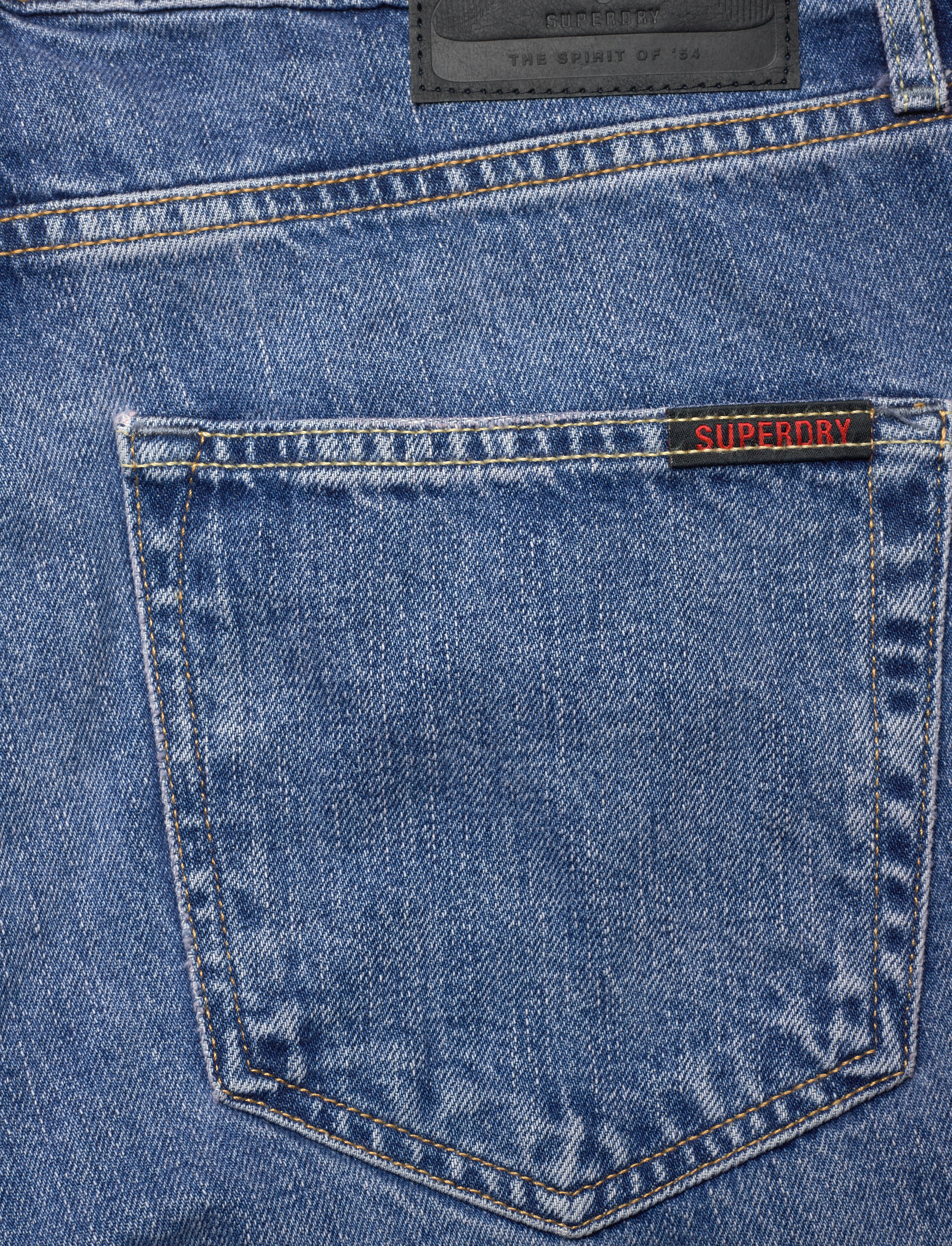 Superdry - VINTAGE STRAIGHT SHORT - lühikesed teksapüksid - angeles vintage mid blue - 4