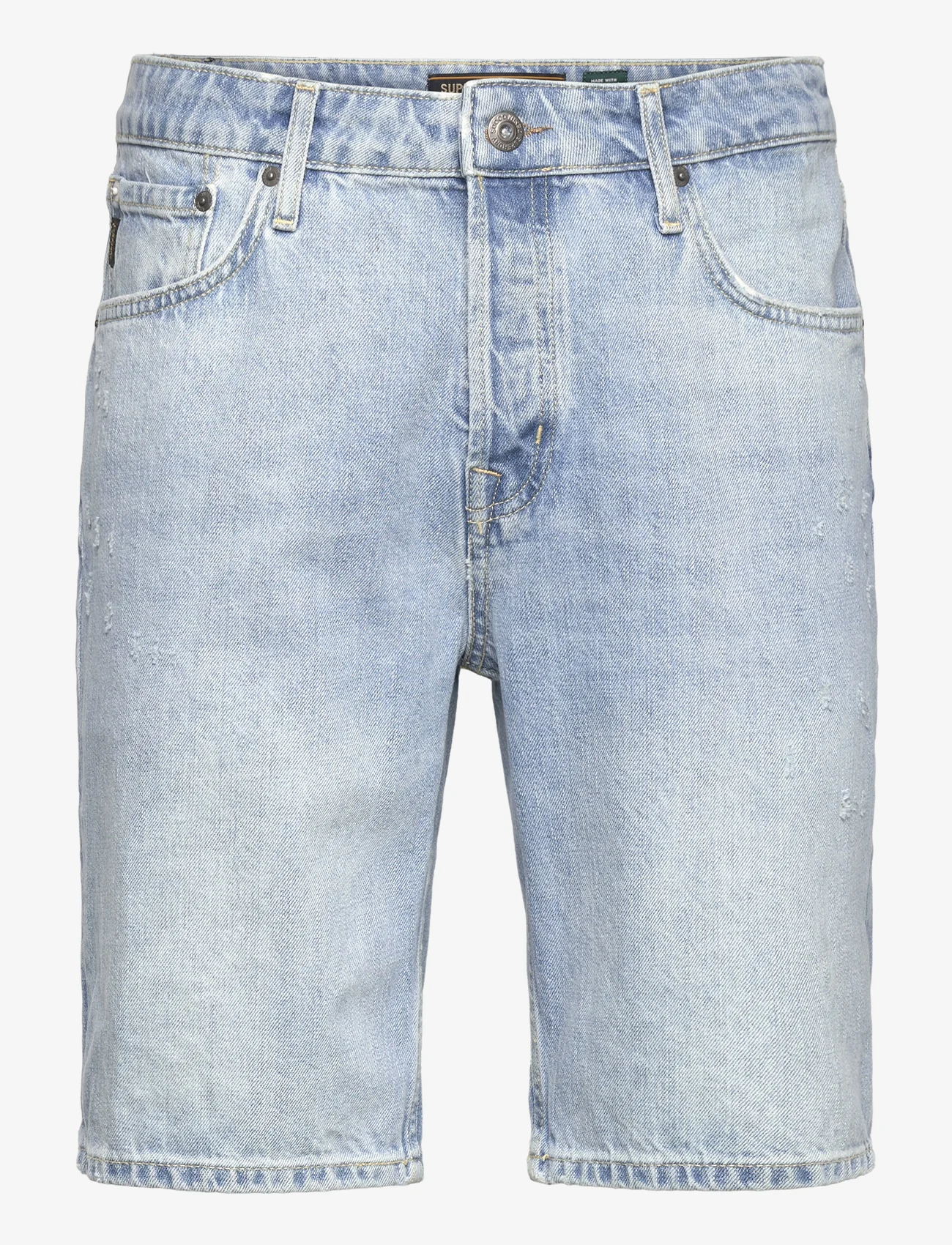 Superdry - VINTAGE STRAIGHT SHORT - jeans shorts - oakwood light - 0