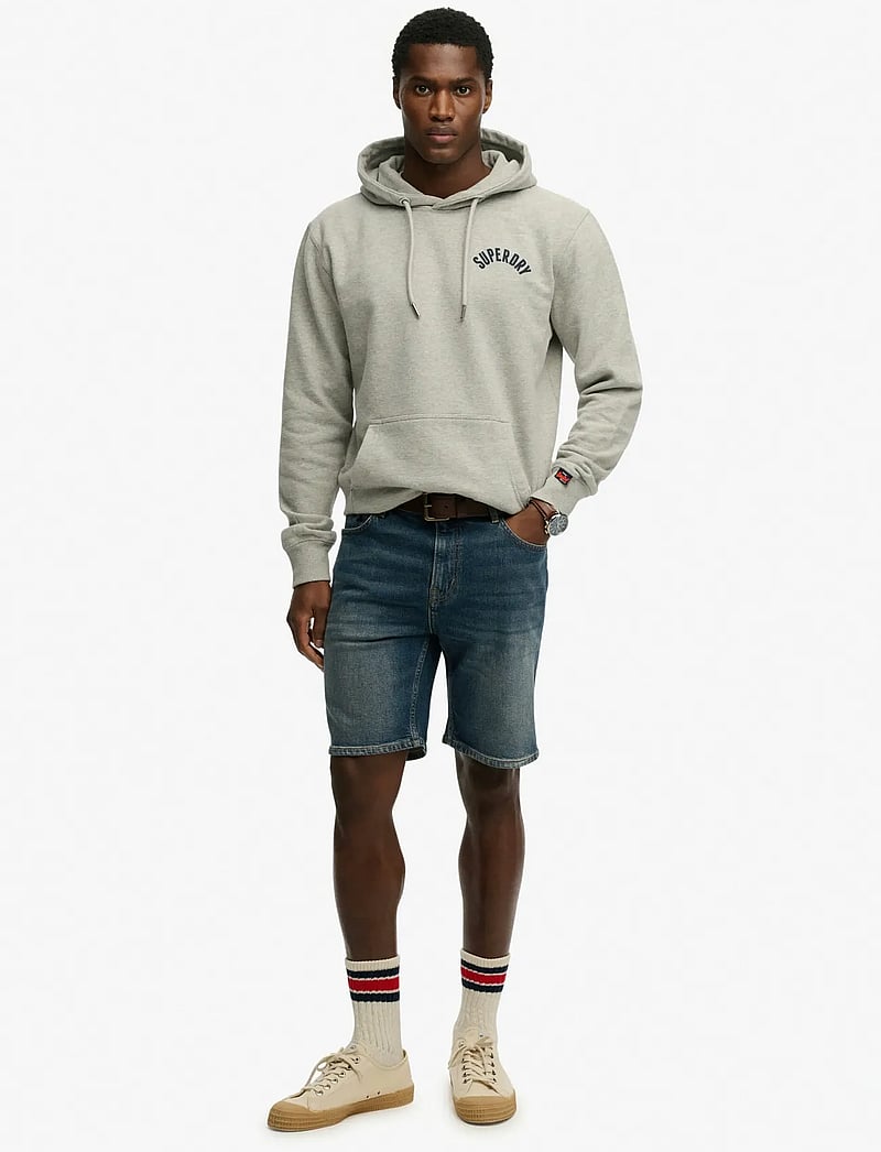 Superdry - VINTAGE STRAIGHT SHORT - jeans shorts - yokohama dark blue - 2