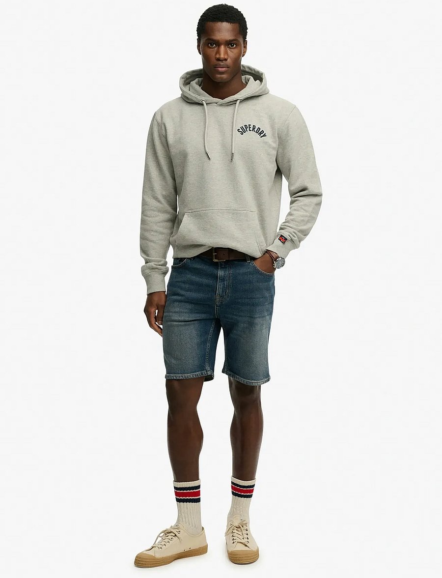 Superdry - VINTAGE STRAIGHT SHORT - jeans shorts - yokohama dark blue - 2