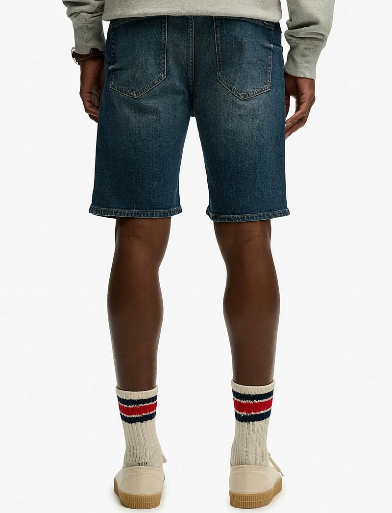 Superdry - VINTAGE STRAIGHT SHORT - jeans shorts - yokohama dark blue - 3