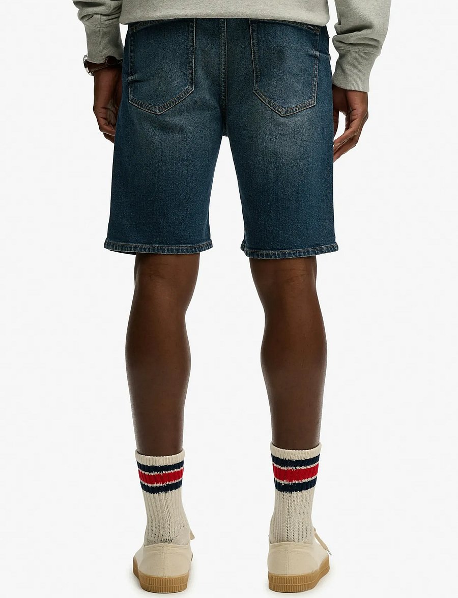 Superdry - VINTAGE STRAIGHT SHORT - jeans shorts - yokohama dark blue - 3
