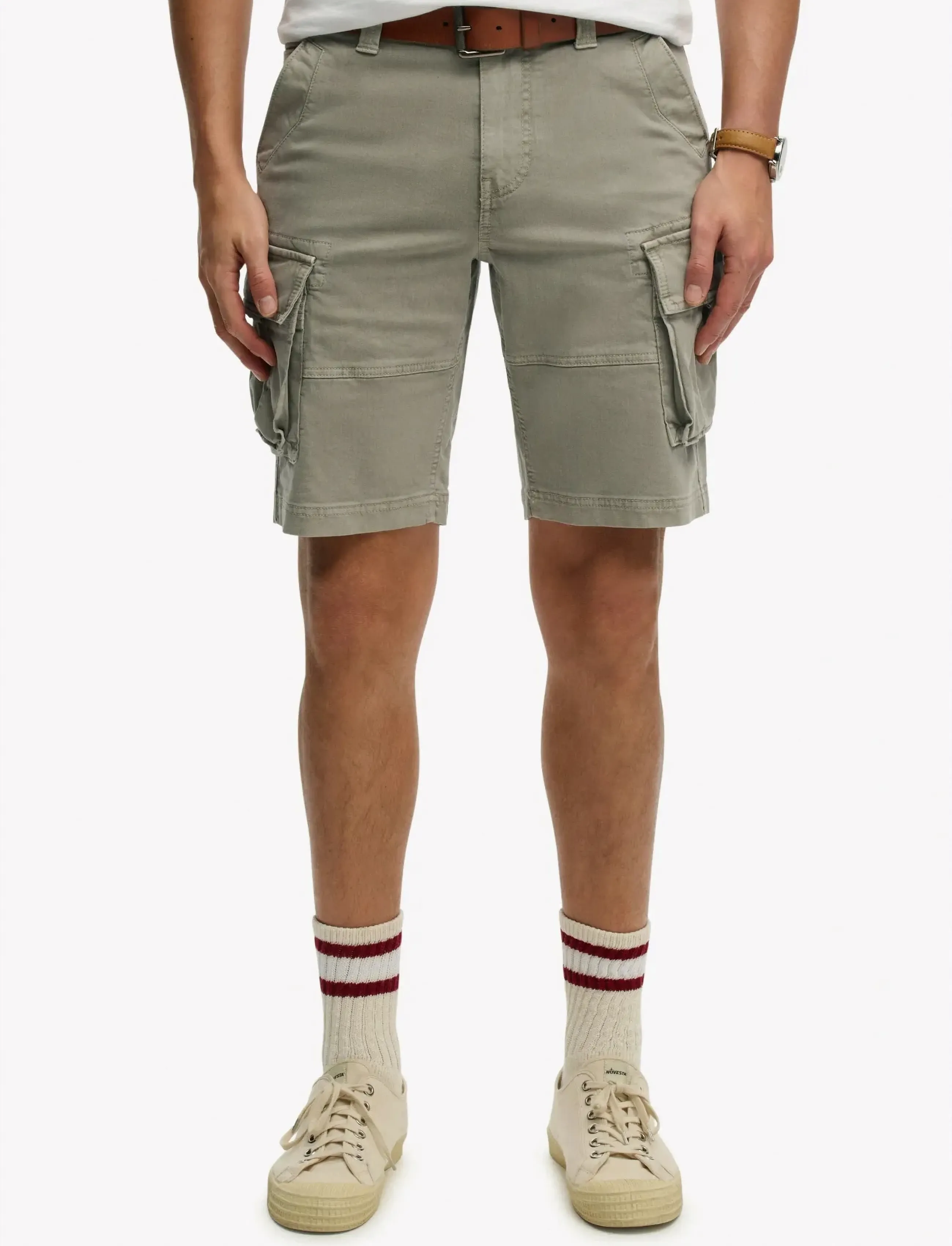 Superdry - CORE CARGO SHORT - men - light khaki green - 2