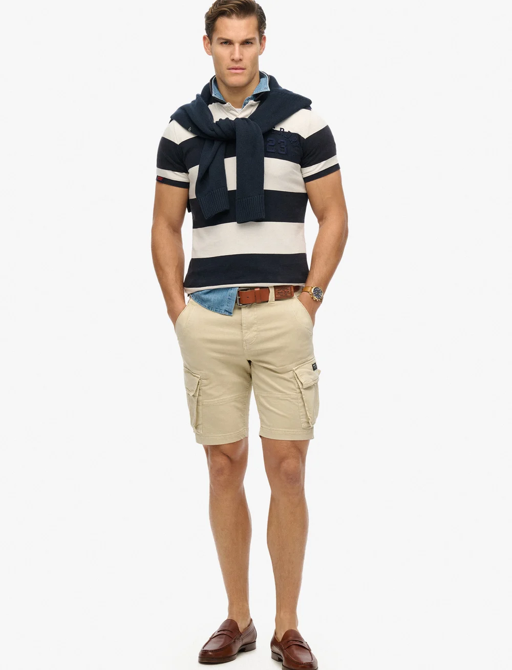 Superdry - CORE CARGO SHORT - cargo shorts - sand - 0
