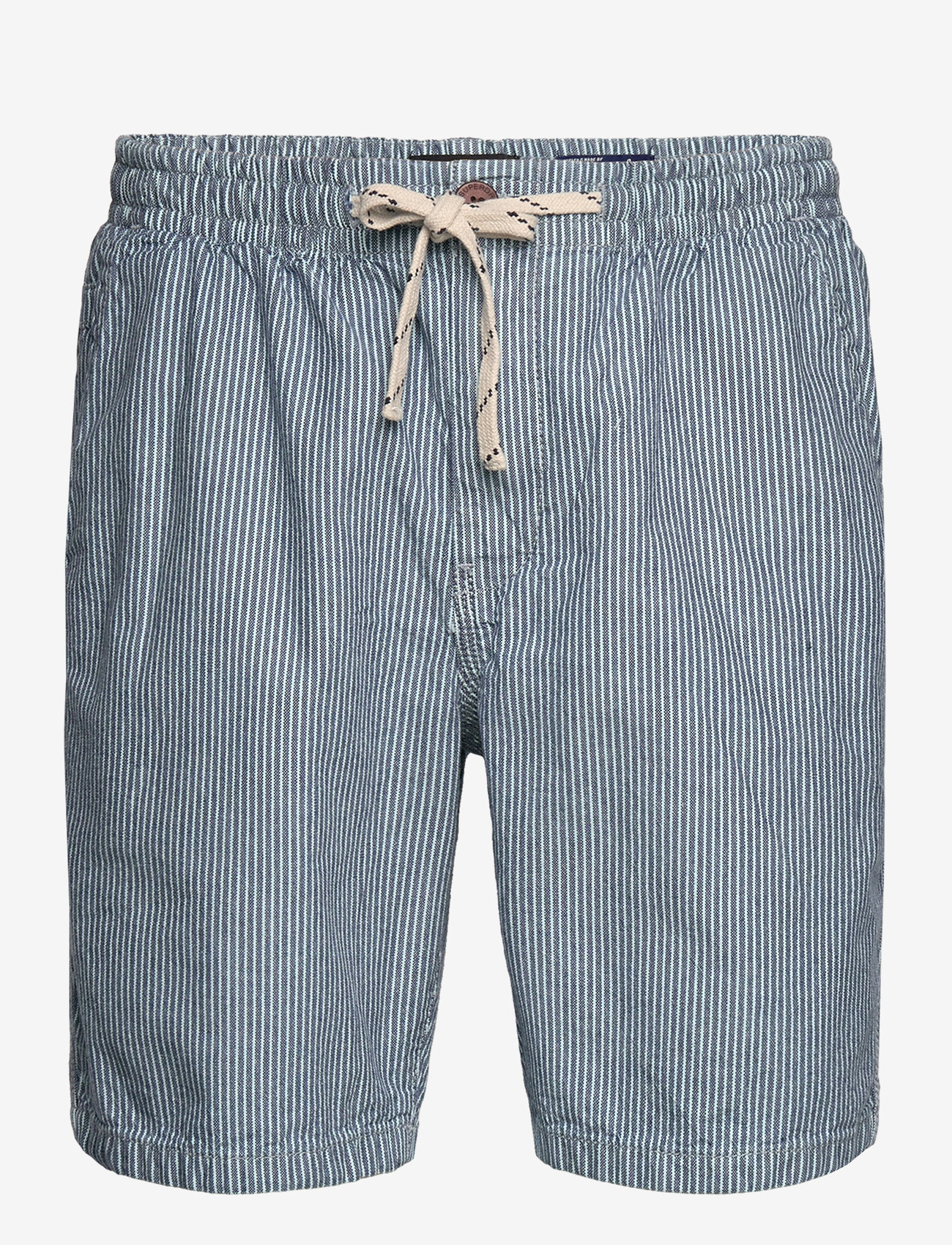 Superdry - INDIGO BERMUDA SHORT - washed indigo chalk stripe - 0