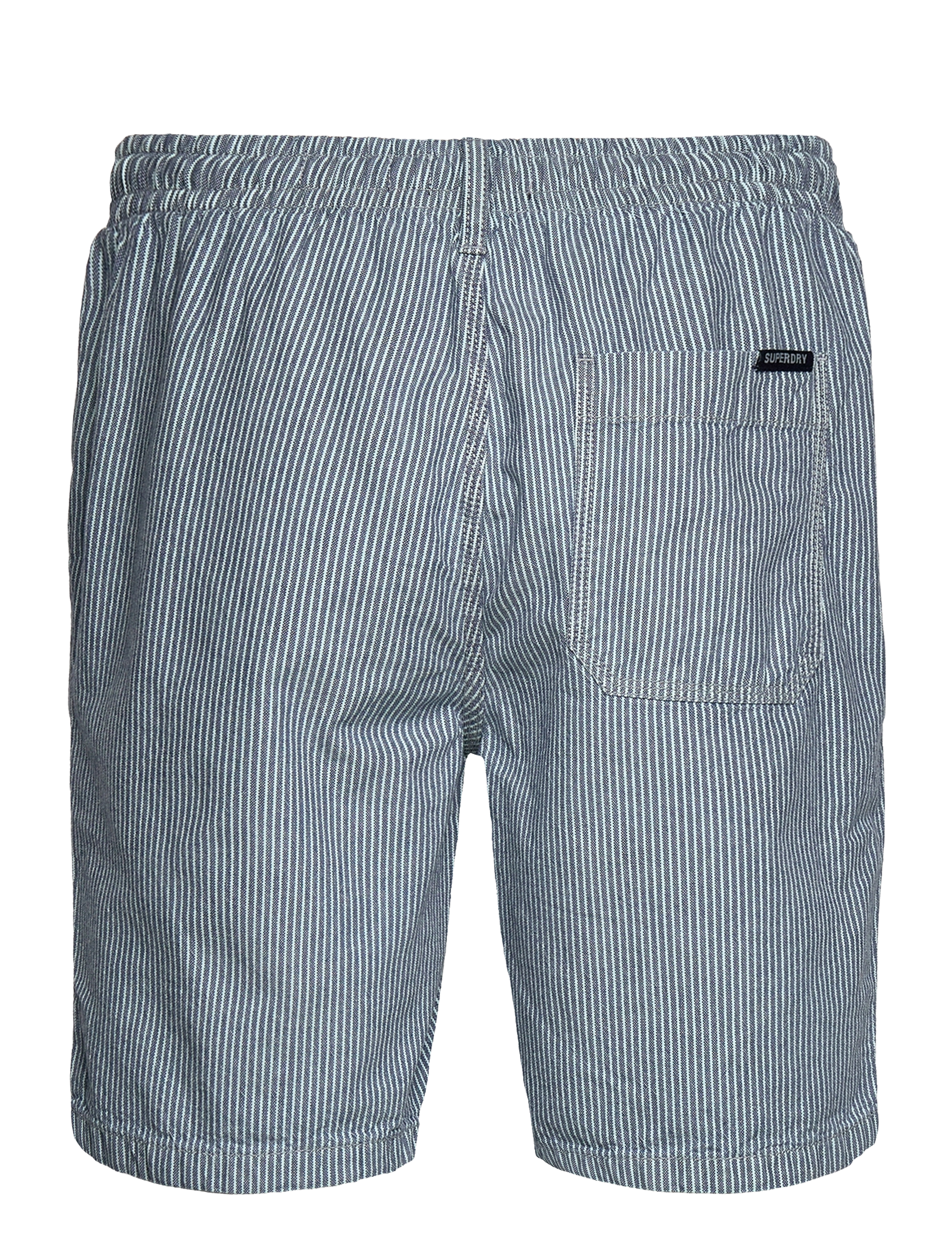 Superdry - INDIGO BERMUDA SHORT - washed indigo chalk stripe - 1