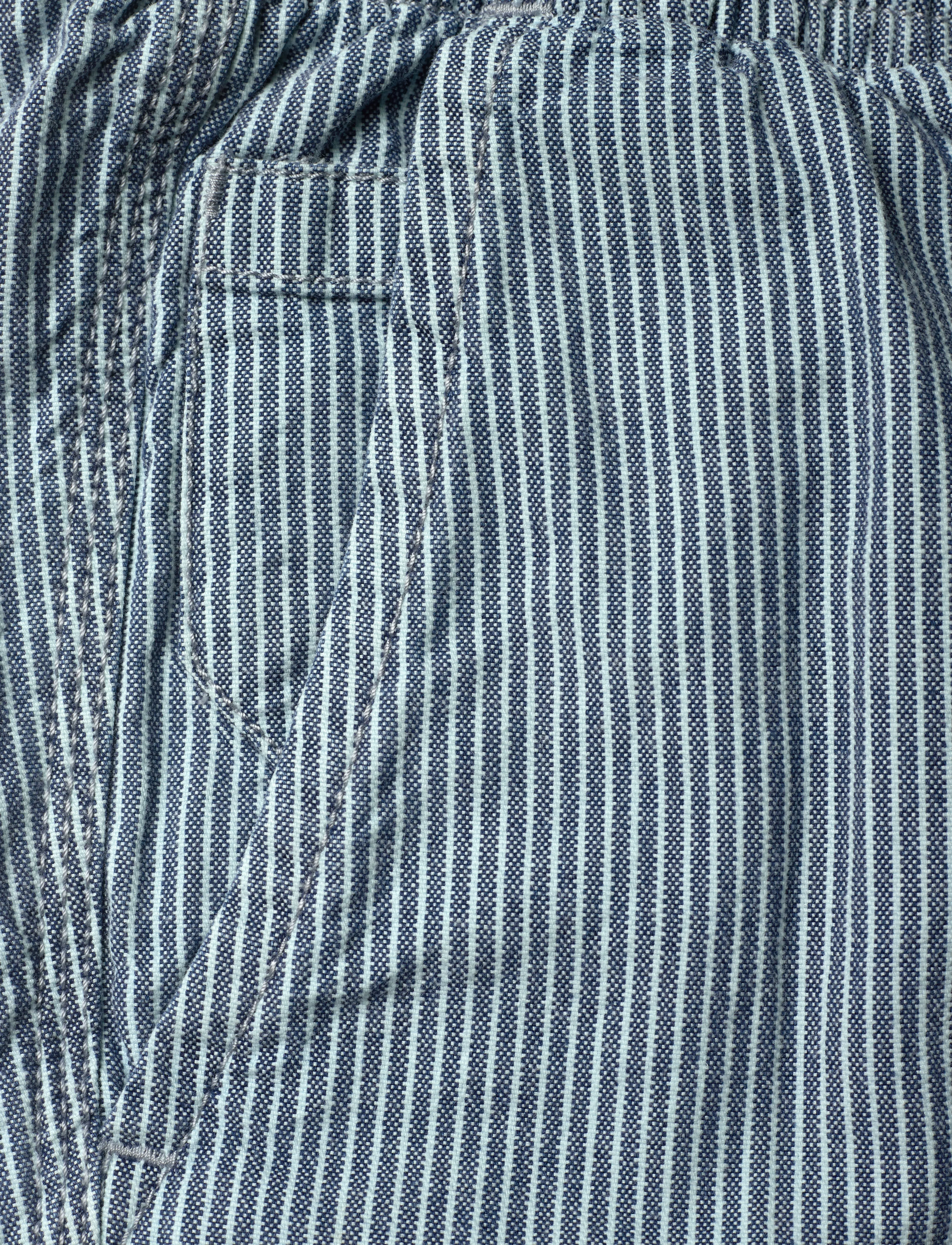 Superdry - INDIGO BERMUDA SHORT - washed indigo chalk stripe - 5