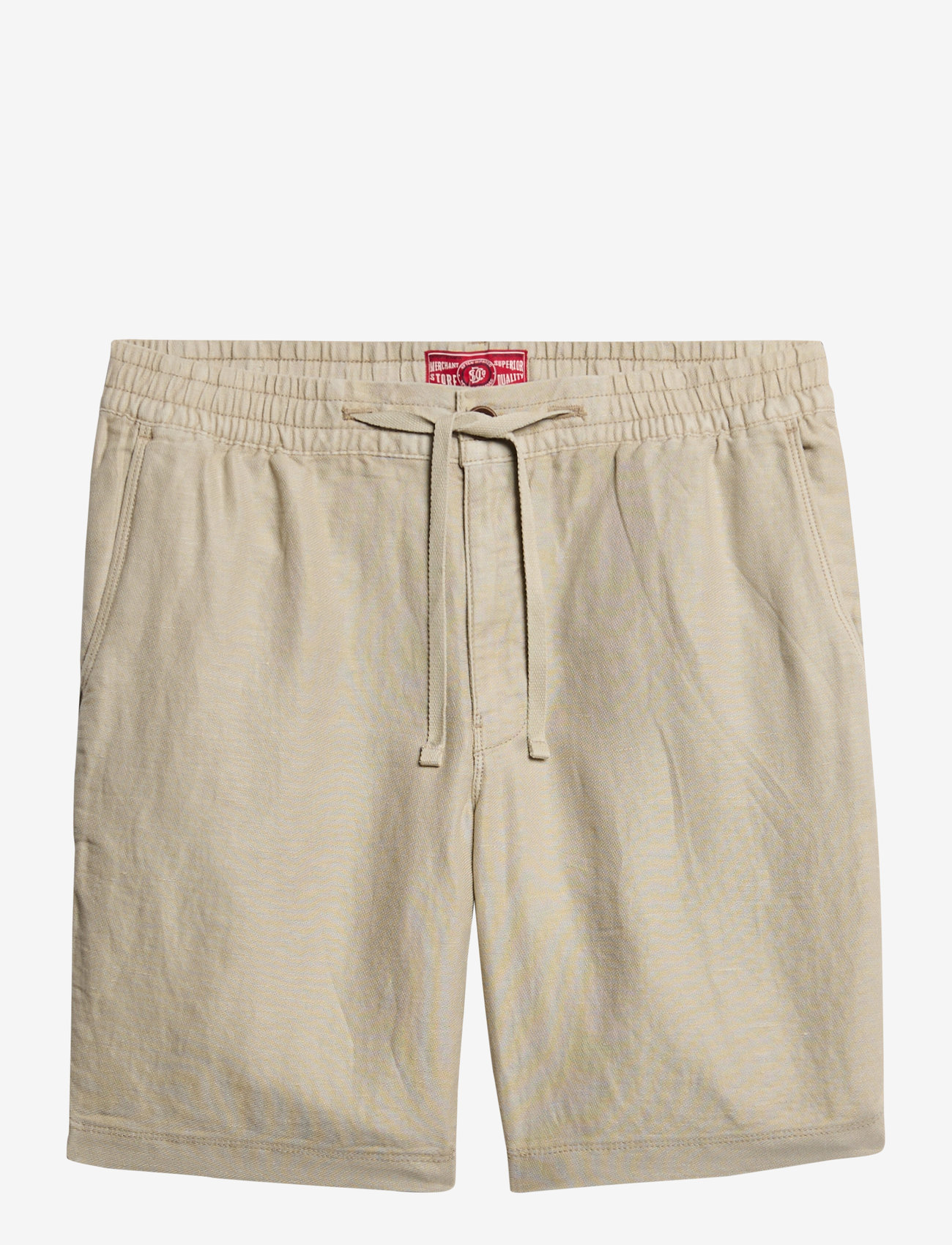 Superdry - MERCHANT LINEN SHORT - linen shorts - abbey stone - 1
