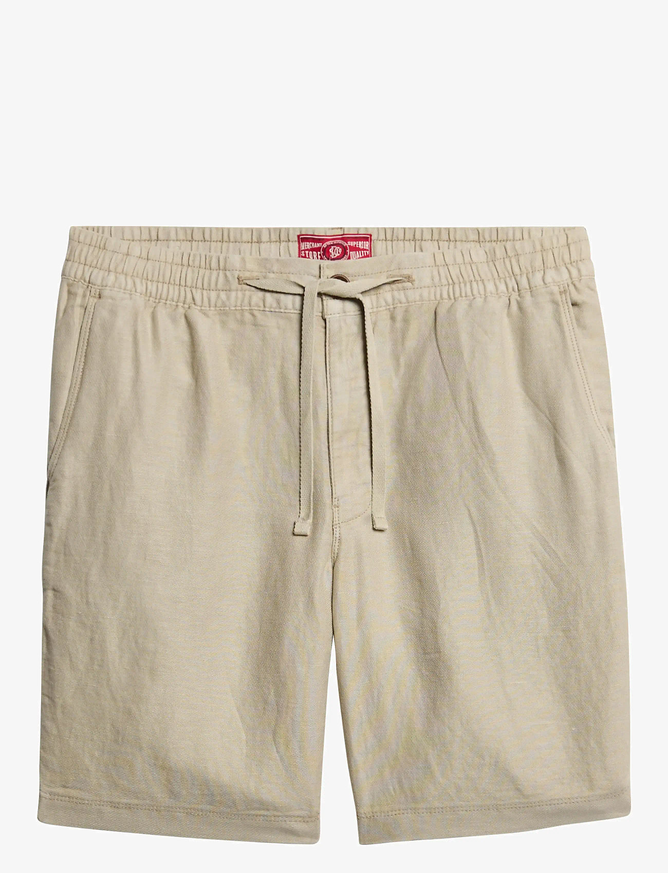Superdry - MERCHANT LINEN SHORT - linen shorts - abbey stone - 2