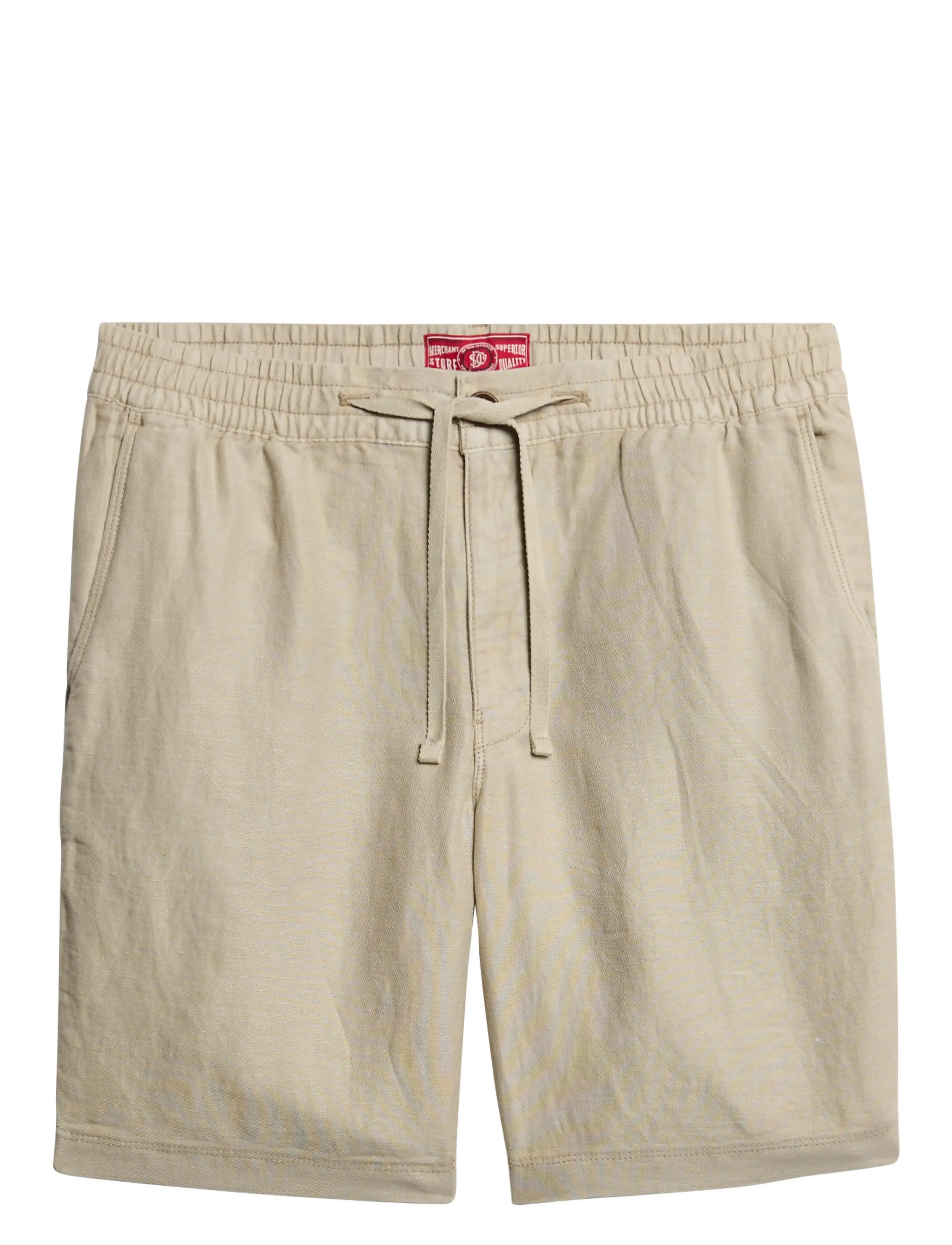 Superdry - MERCHANT LINEN SHORT - linen shorts - abbey stone - 2
