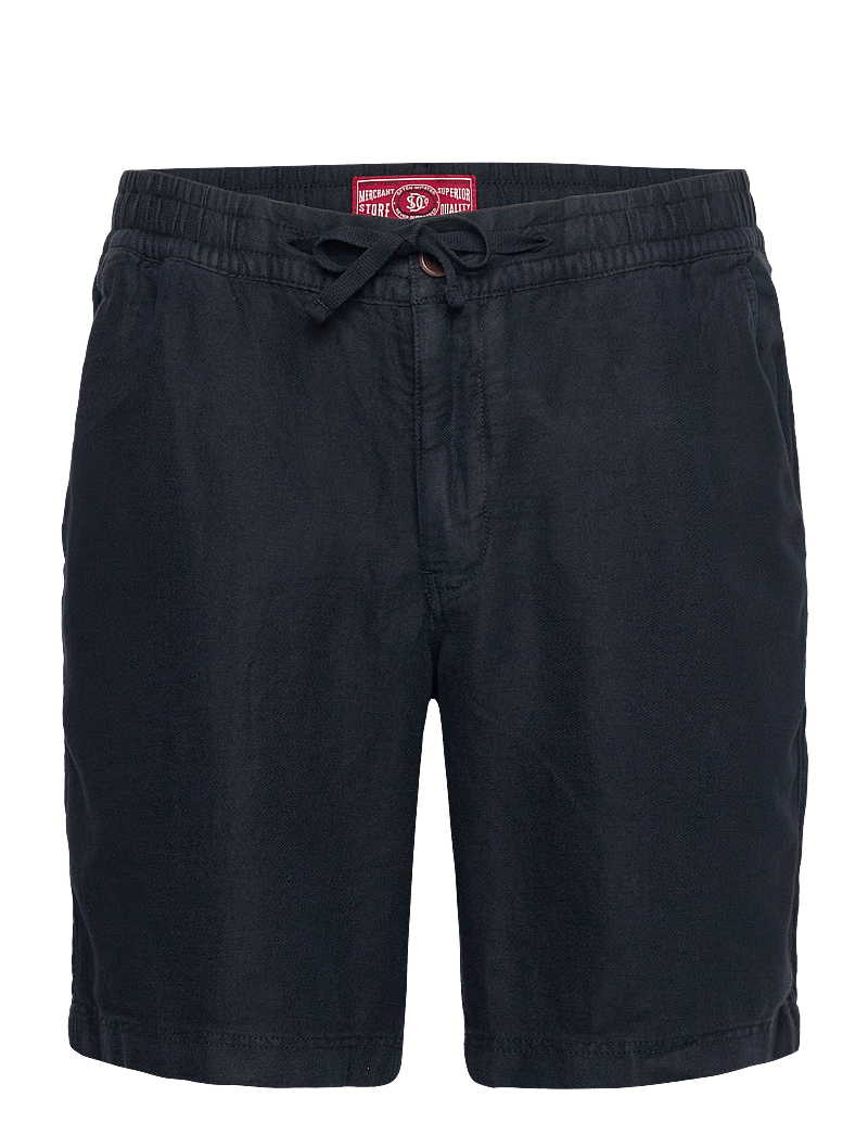 Superdry - MERCHANT LINEN SHORT - linen shorts - eclipse navy - 1