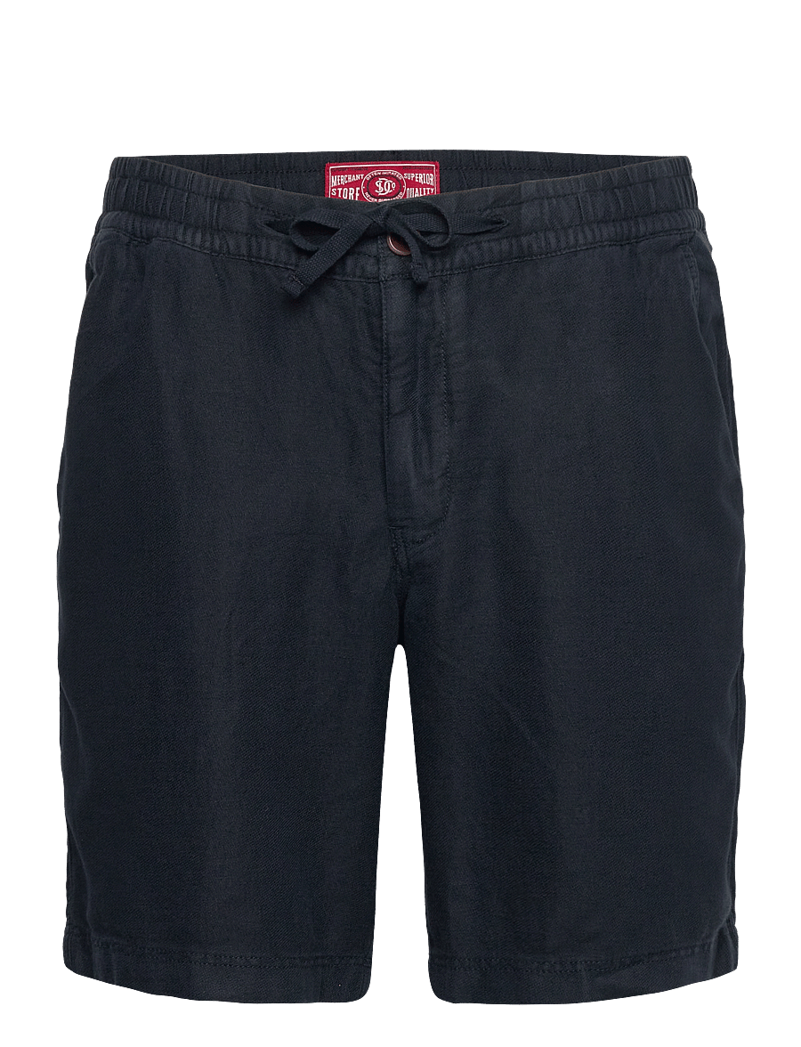 Superdry - MERCHANT LINEN SHORT - linased lühikesed püksid - eclipse navy - 1