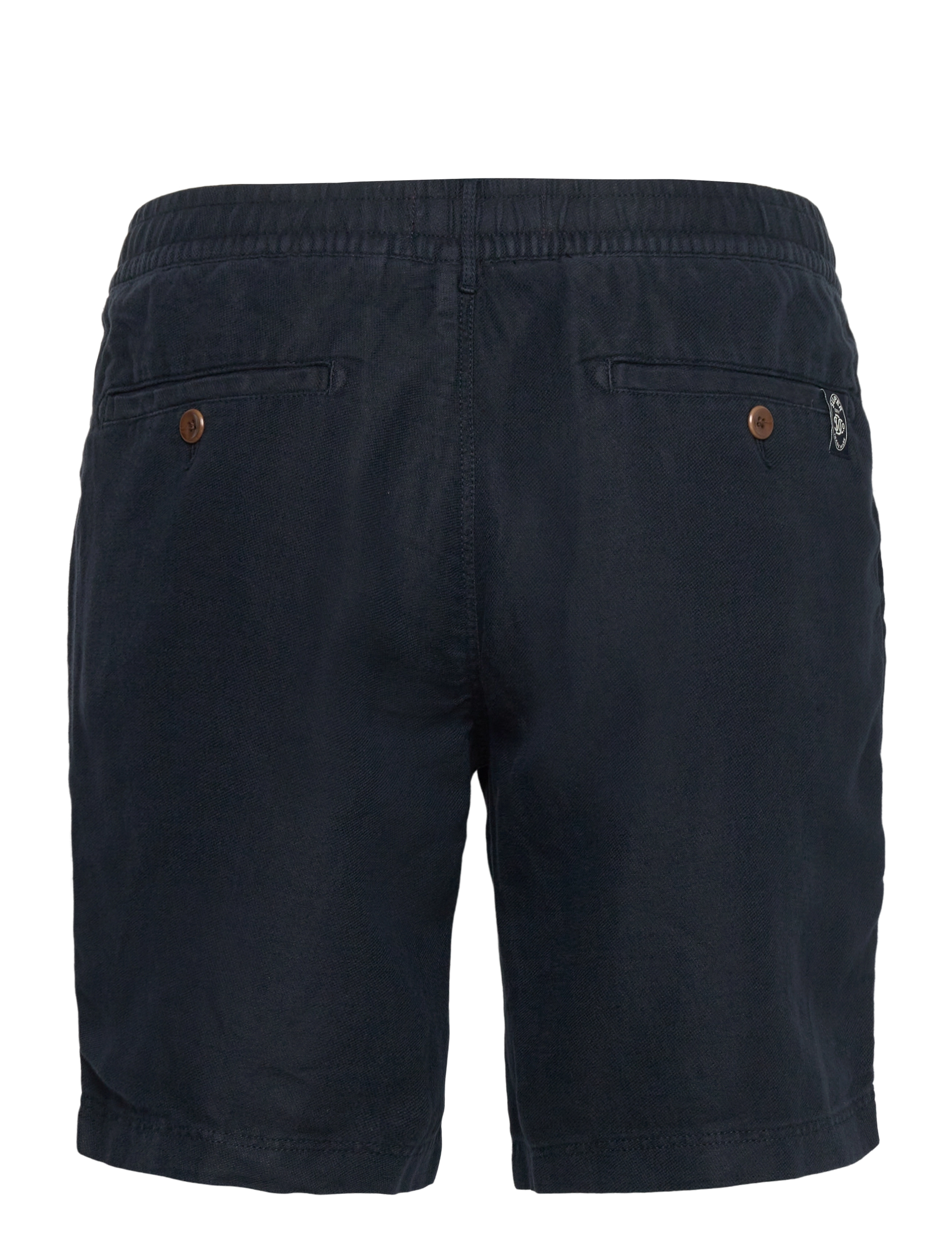 Superdry - MERCHANT LINEN SHORT - hørshorts - eclipse navy - 2