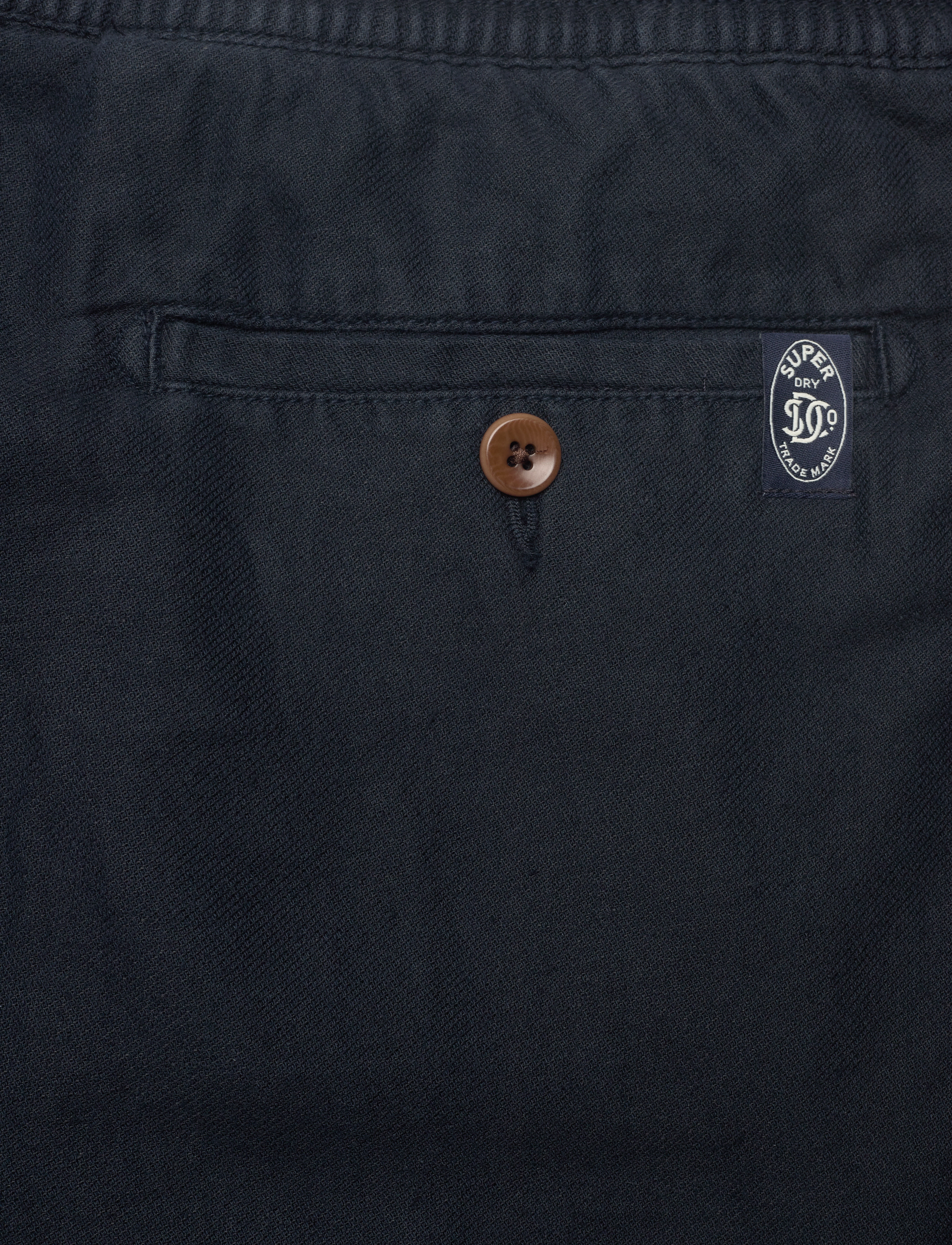 Superdry - MERCHANT LINEN SHORT - hørshorts - eclipse navy - 5