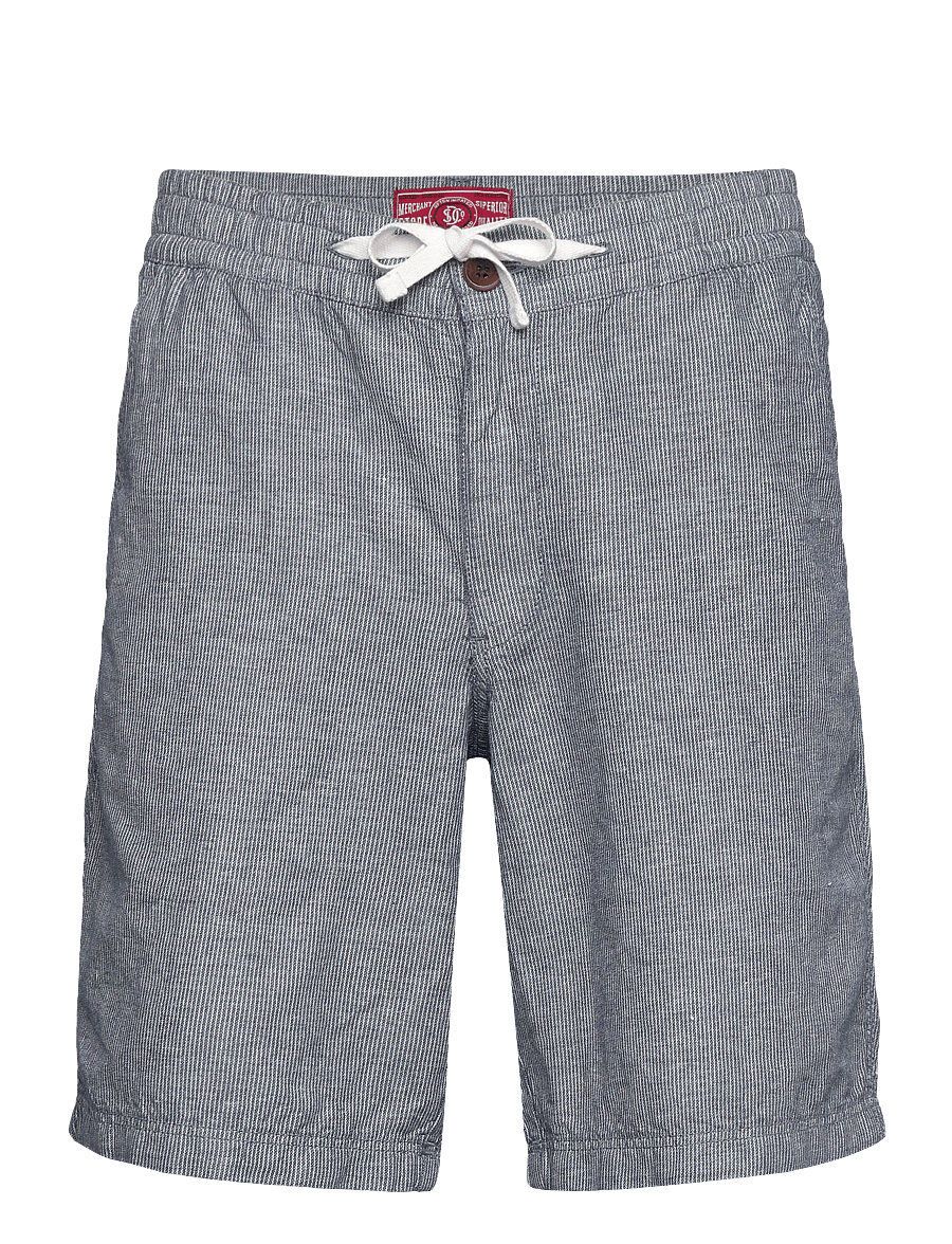 Superdry - MERCHANT LINEN SHORT - linneshorts - navy stripe - 1