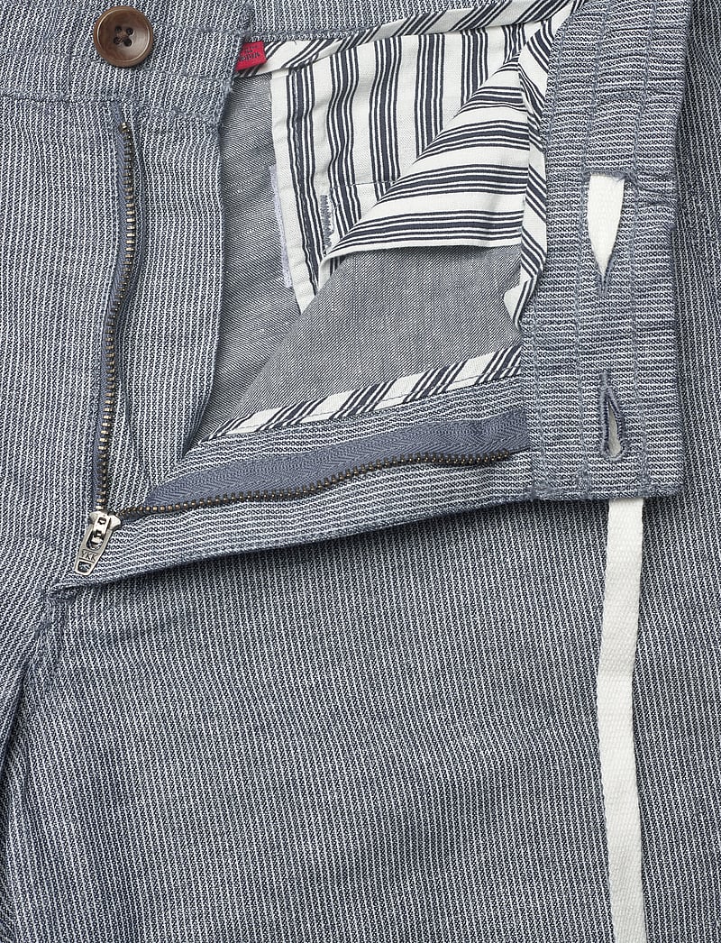 Superdry - MERCHANT LINEN SHORT - hørshorts - navy stripe - 4