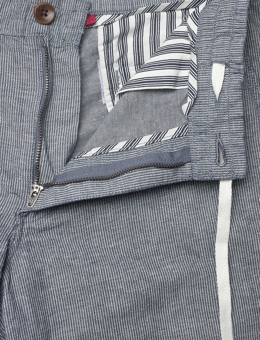 Superdry - MERCHANT LINEN SHORT - linneshorts - navy stripe - 4