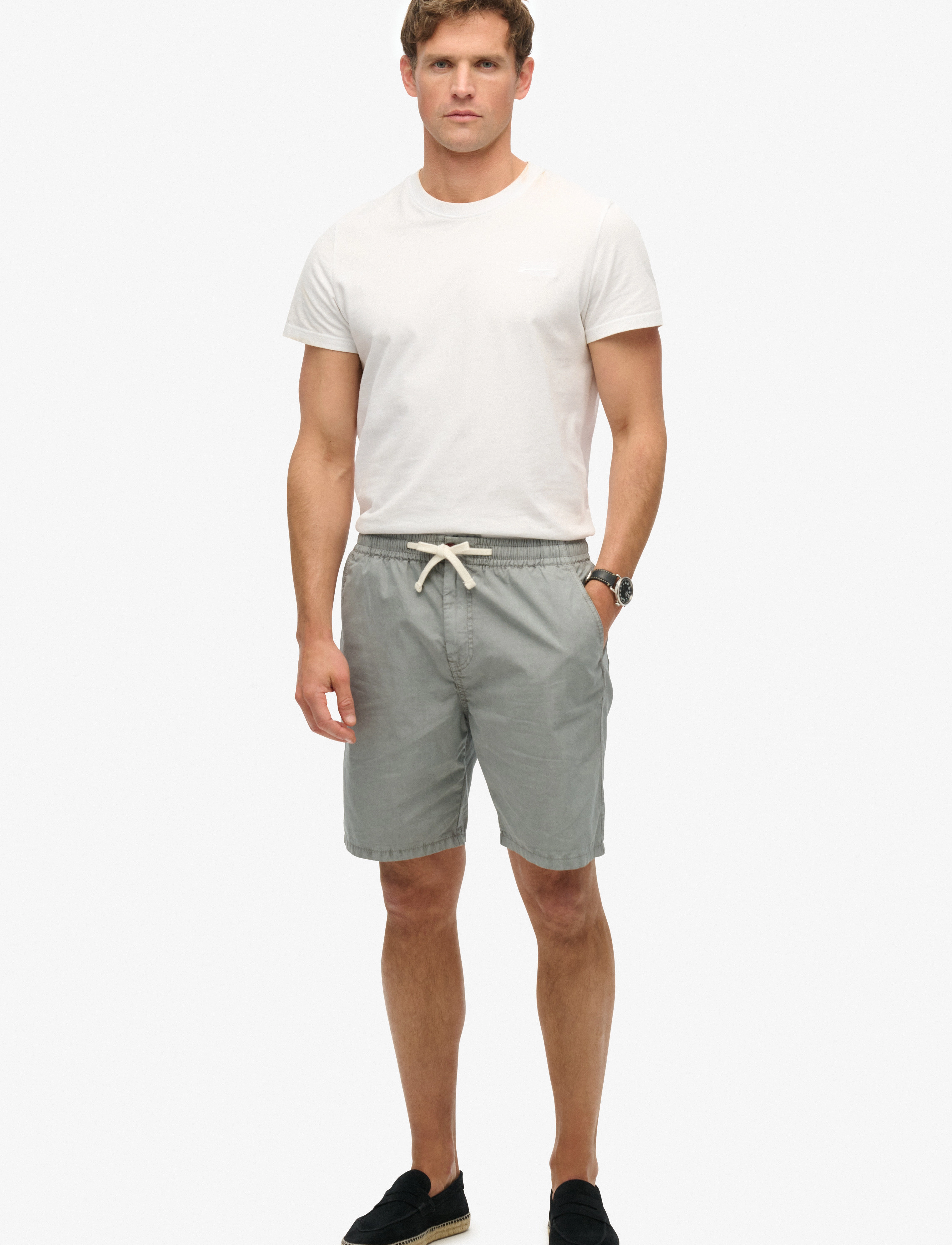 Superdry Essentials Walk Short, XXL, Shorts, Grau - Casual, Männerswear