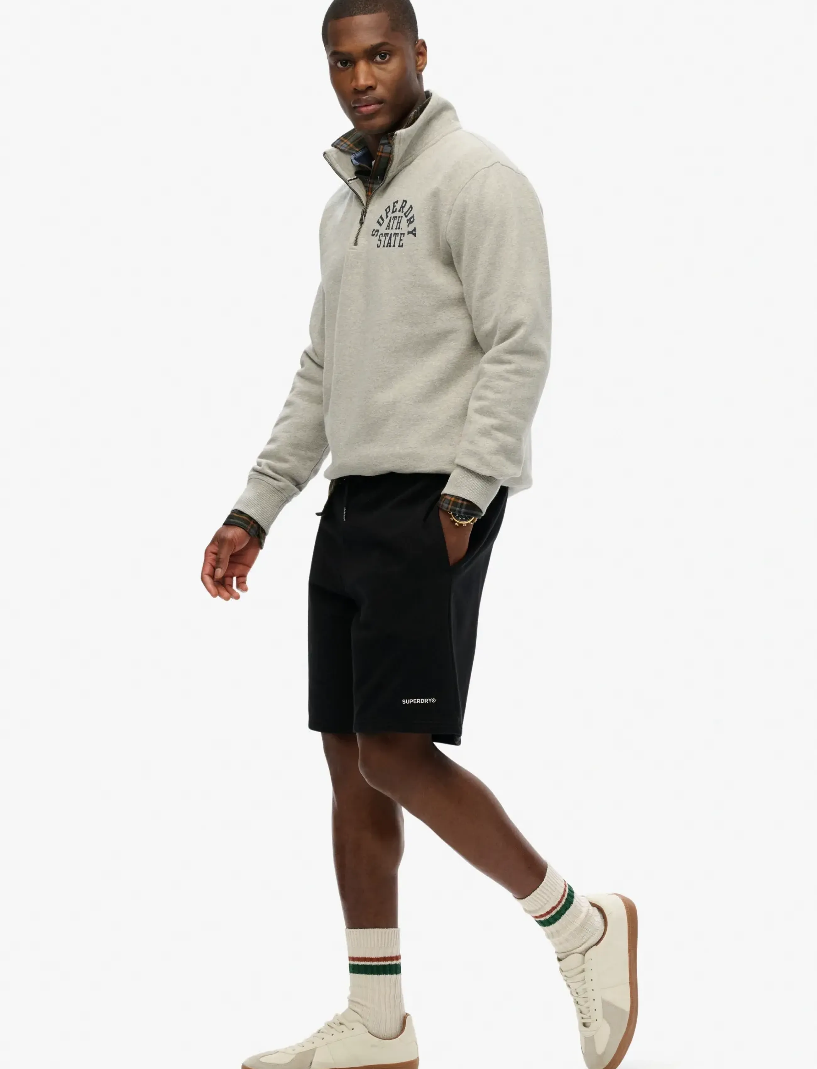 Superdry - PLAIN SHORT - mehed - black - 5