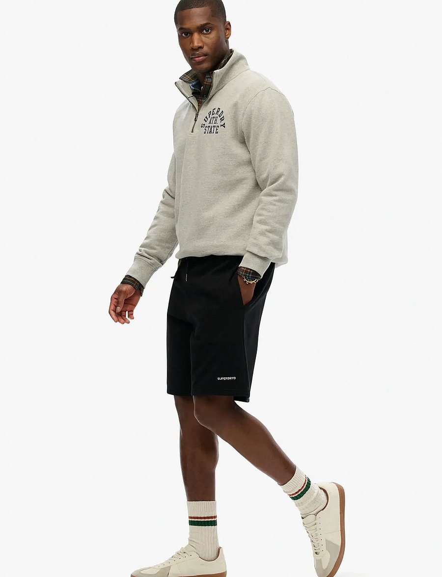 Superdry - PLAIN SHORT - sweatshorts - black - 5
