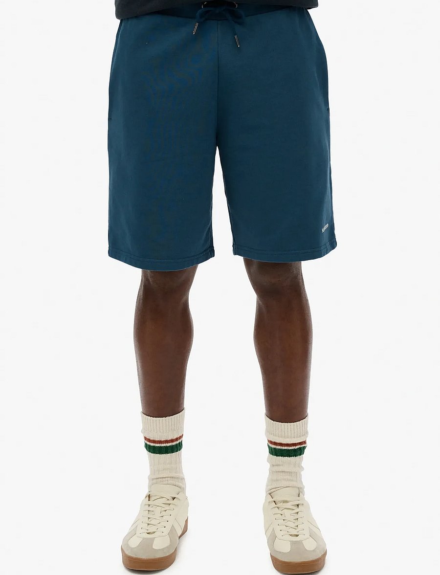 Superdry - PLAIN SHORT - sweat shorts - blue bottle - 0