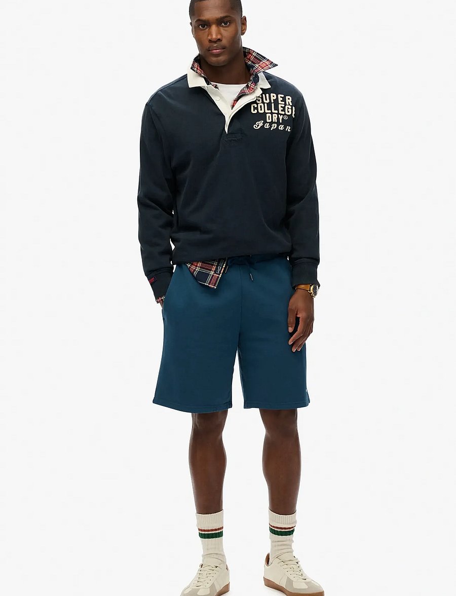 Superdry - PLAIN SHORT - sweat shorts - blue bottle - 3