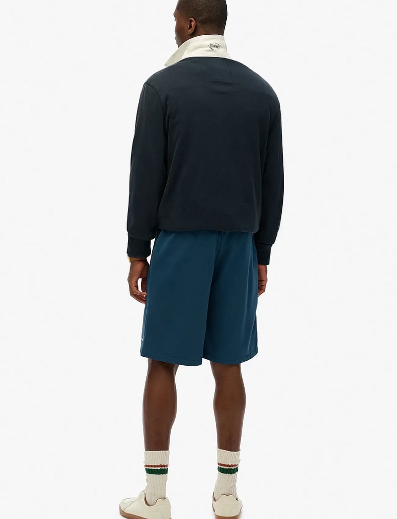 Superdry - PLAIN SHORT - sweatshorts - blue bottle - 5