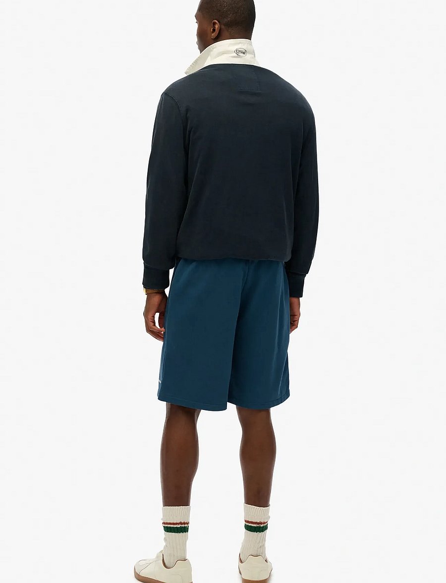 Superdry - PLAIN SHORT - sweat shorts - blue bottle - 5