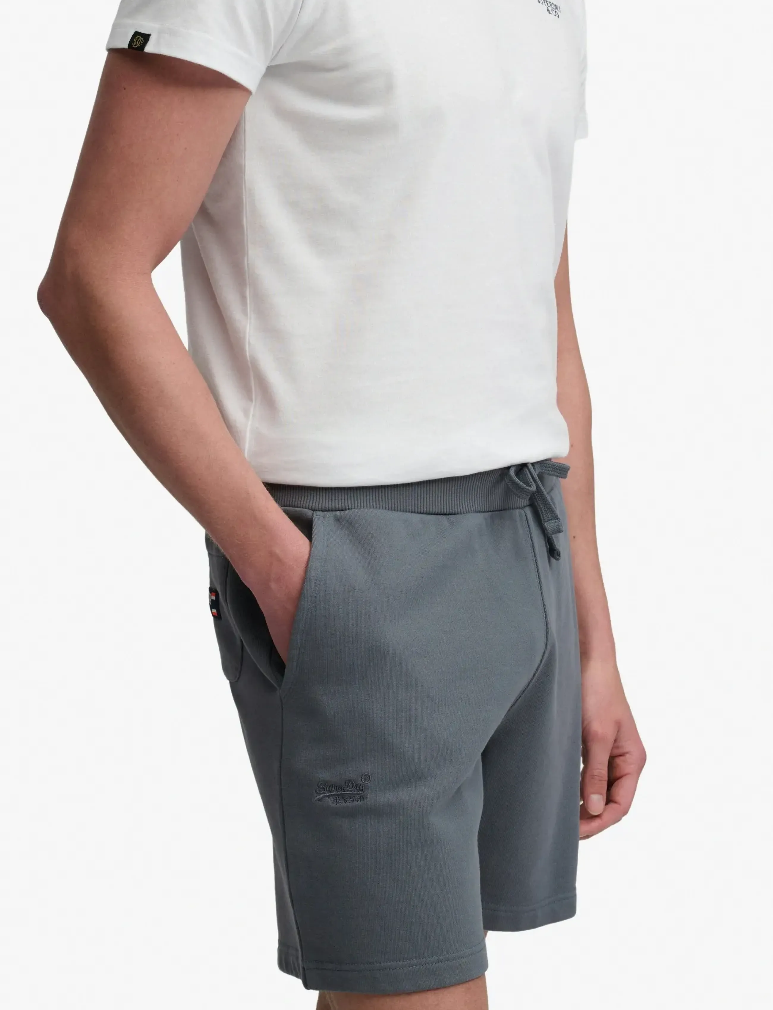 Superdry - ESSENTIAL LOGO CLASSIC SHORT - sweatshorts - stormy weather blue - 4
