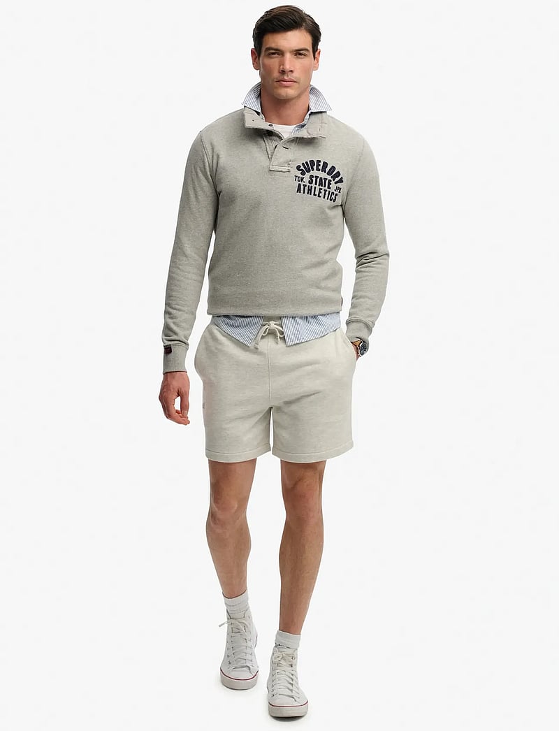 Superdry - ESSENTIAL LOGO CLASSIC SHORT - sweatshorts - straw grey marl - 3