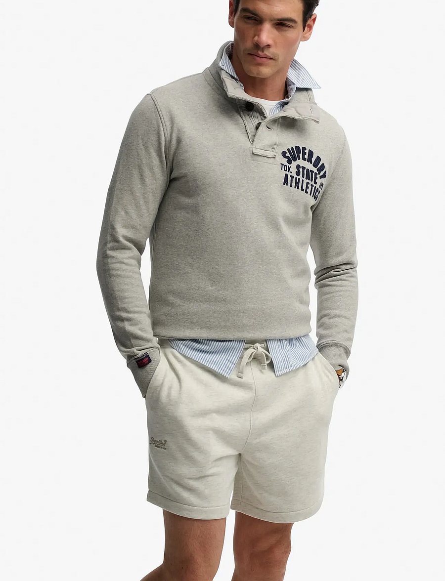 Superdry - ESSENTIAL LOGO CLASSIC SHORT - lühikesed dressipüksid - straw grey marl - 5