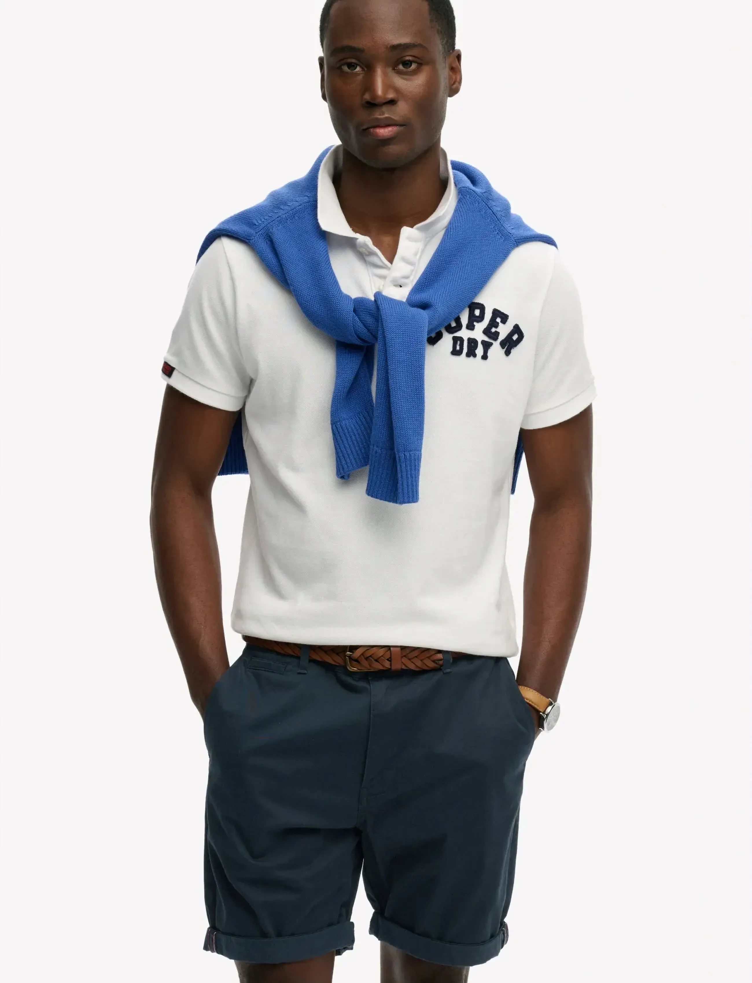 Superdry - PREMIUM REGULAR CHINO SHORT - chino stila šorti - eclipse navy - 4
