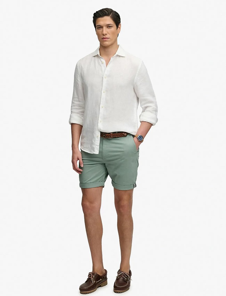 Superdry - PREMIUM REGULAR CHINO SHORT - chinos shorts - sage green - 3